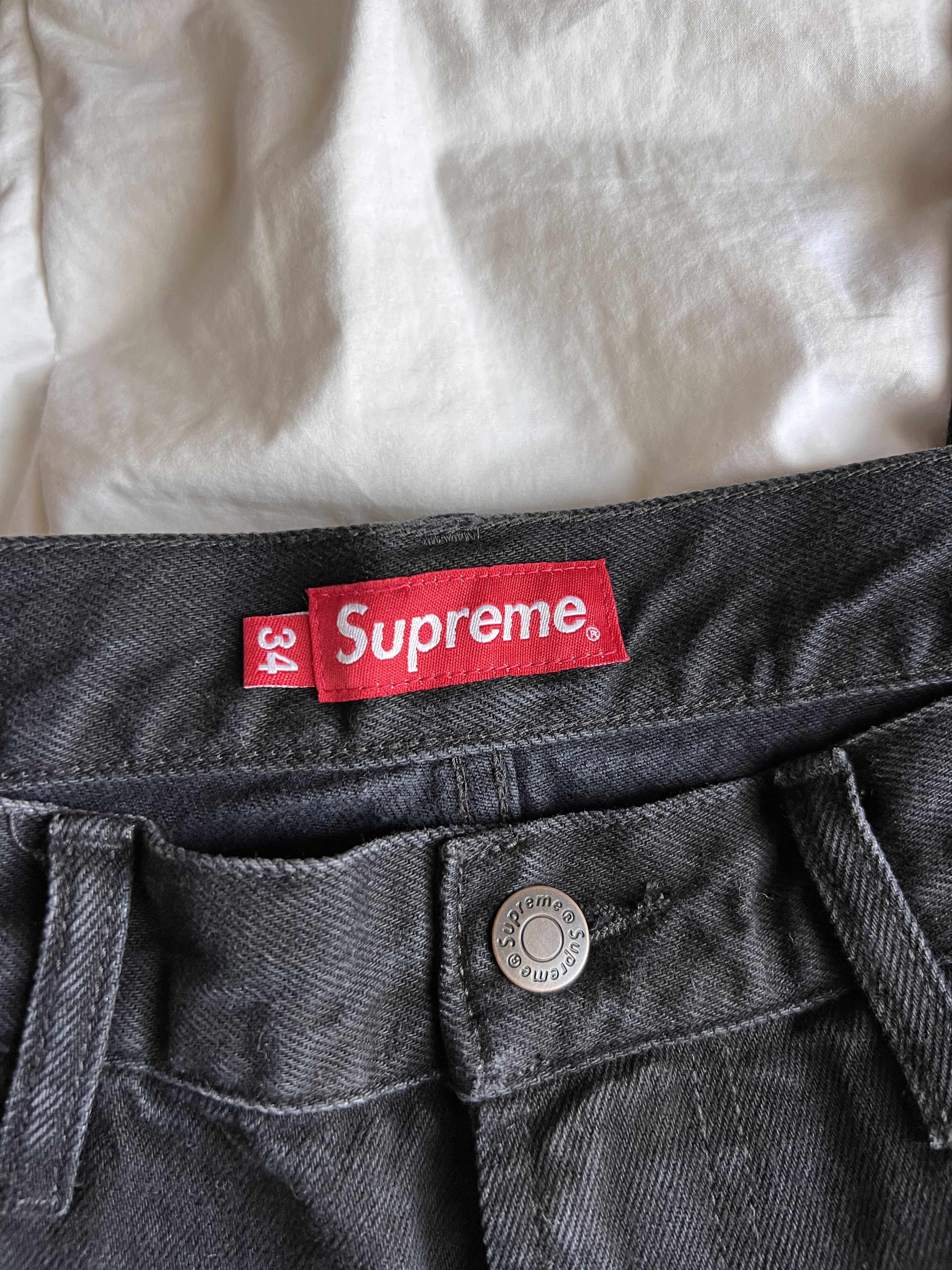 Supreme Supreme Shibori Loose Fit Denim Jeans in Black Size US 34 / EU 50 - 7 Thumbnail