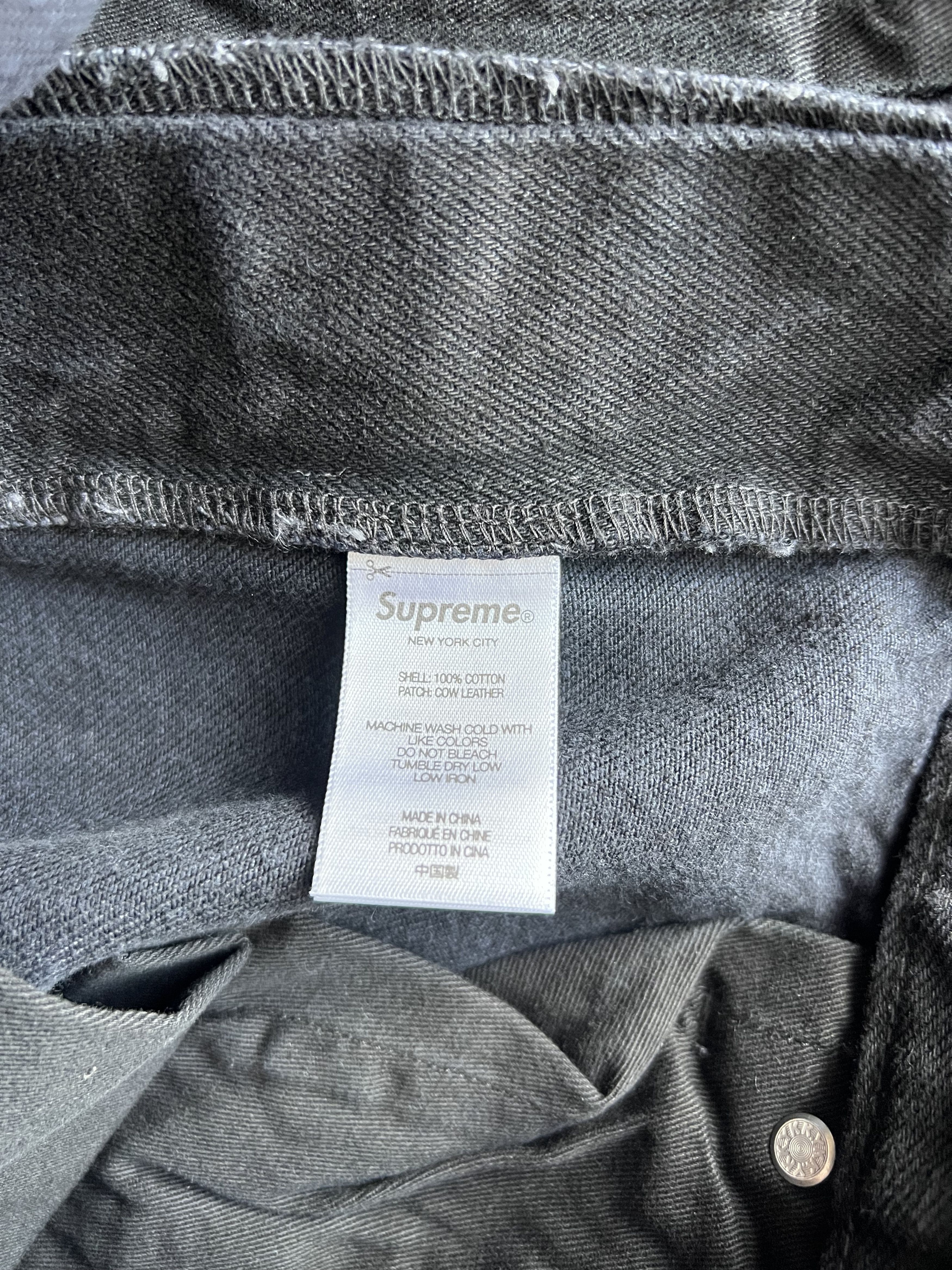 Supreme Supreme Shibori Loose Fit Denim Jeans in Black Size US 34 / EU 50 - 8 Thumbnail