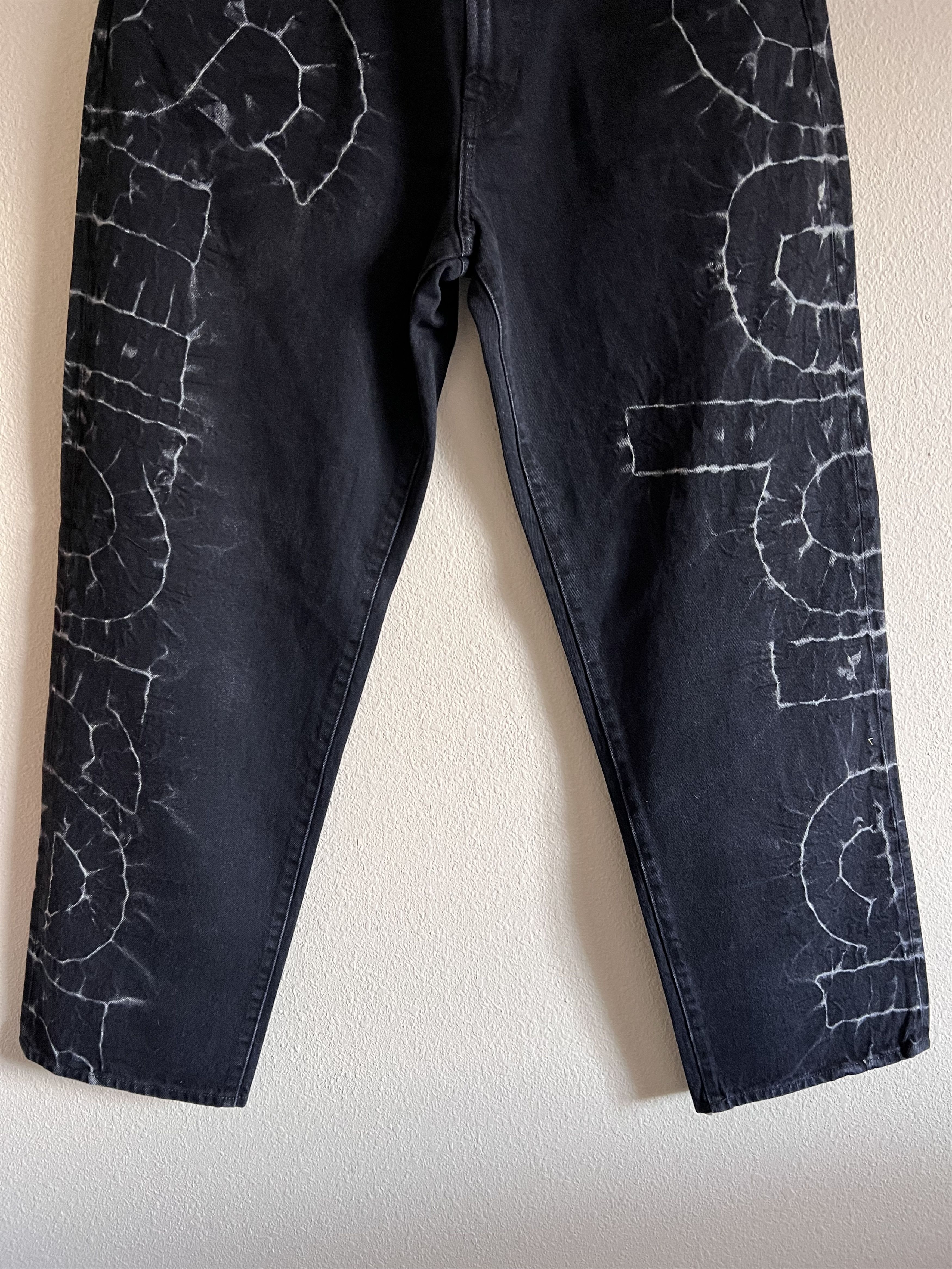 Supreme Supreme Shibori Loose Fit Denim Jeans in Black Size US 34 / EU 50 - 3 Thumbnail