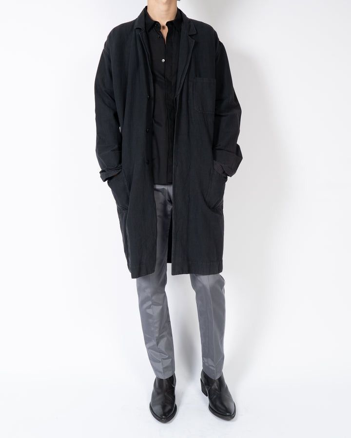 Haider Ackermann SS17 Black Cotton Workwear Coat Sample Size US M / EU 48-50 / 2 - 2 Thumbnail