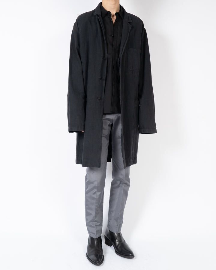 Haider Ackermann SS17 Black Cotton Workwear Coat Sample Size US M / EU 48-50 / 2 - 4 Thumbnail