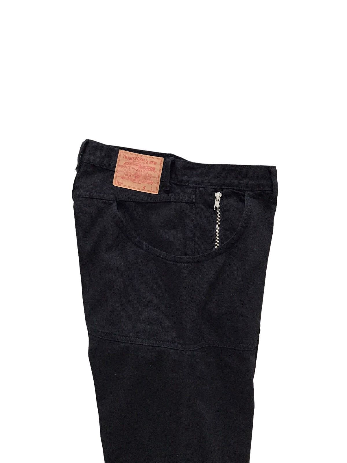 Japanese Brand RNA INC Big Pockets Design Cropped Black Denim Jeans Size US 30 / EU 46 - 14 Thumbnail