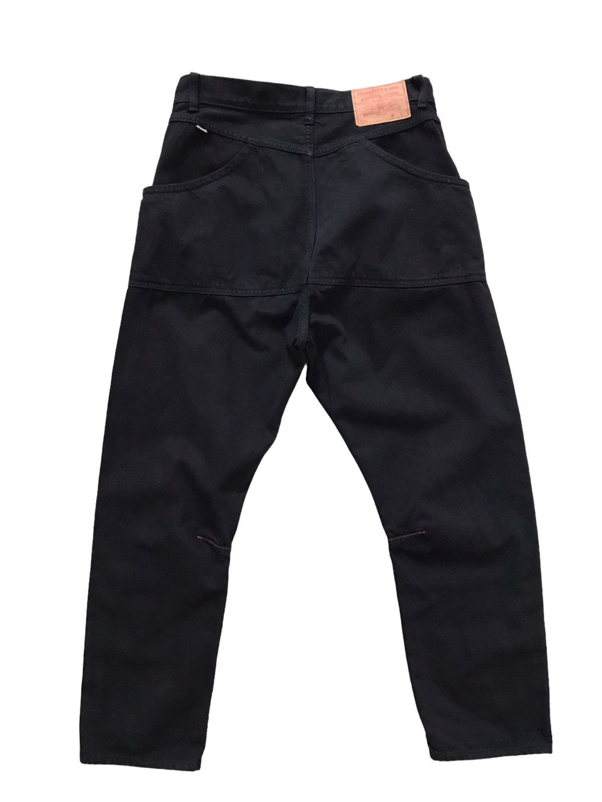 Japanese Brand RNA INC Big Pockets Design Cropped Black Denim Jeans Size US 30 / EU 46 - 9 Thumbnail