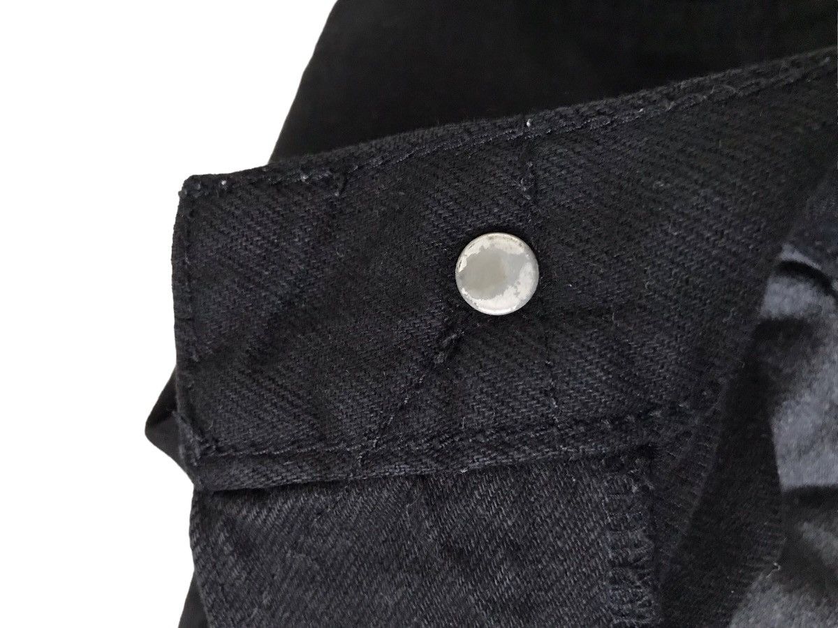 Japanese Brand RNA INC Big Pockets Design Cropped Black Denim Jeans Size US 30 / EU 46 - 16 Thumbnail