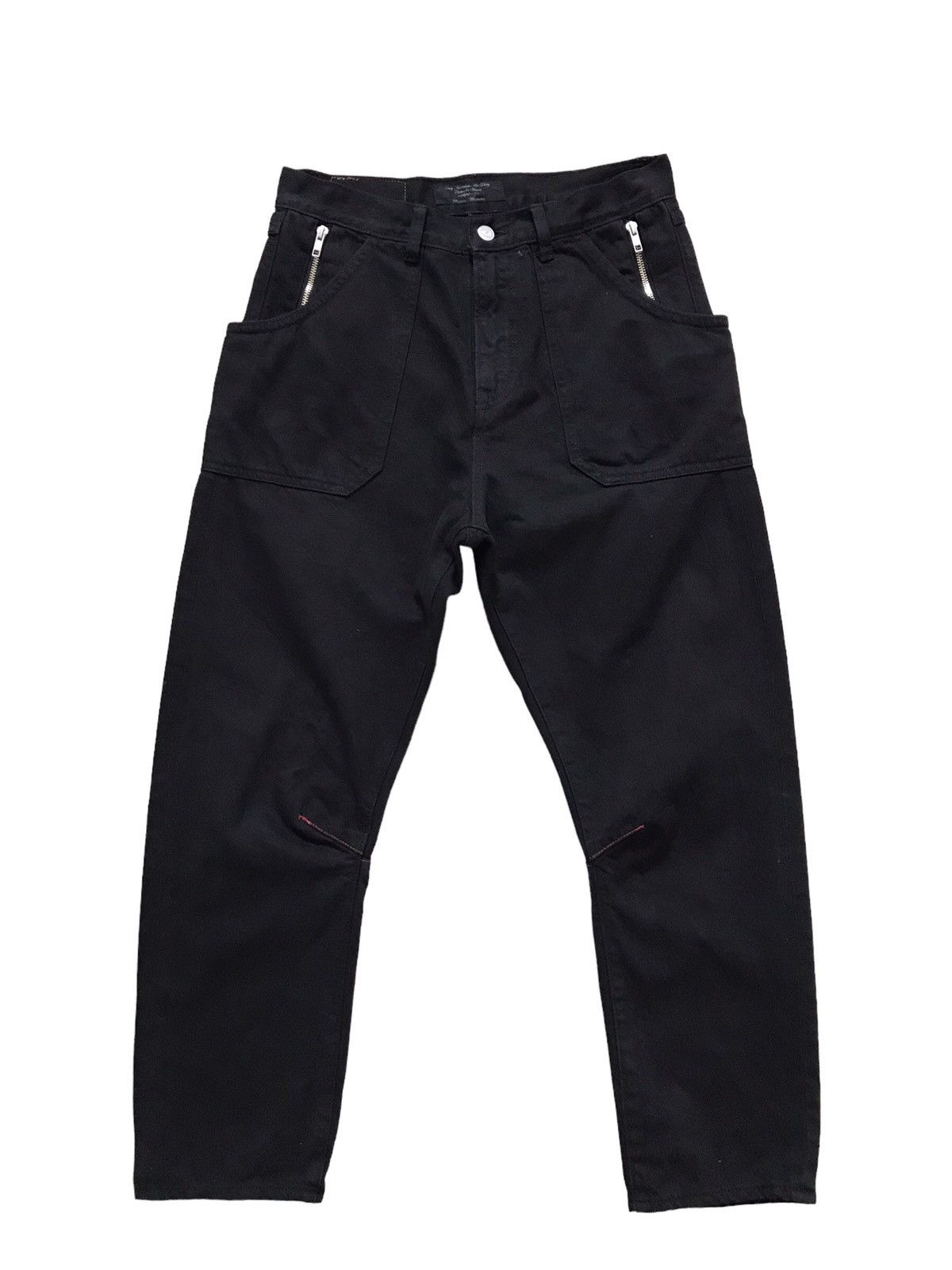 Japanese Brand RNA INC Big Pockets Design Cropped Black Denim Jeans Size US 30 / EU 46 - 1 Thumbnail