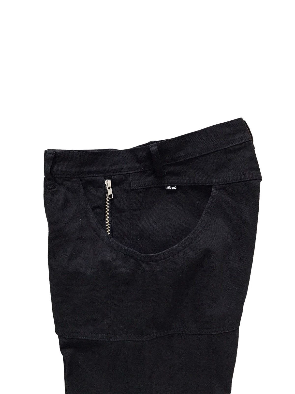Japanese Brand RNA INC Big Pockets Design Cropped Black Denim Jeans Size US 30 / EU 46 - 12 Thumbnail