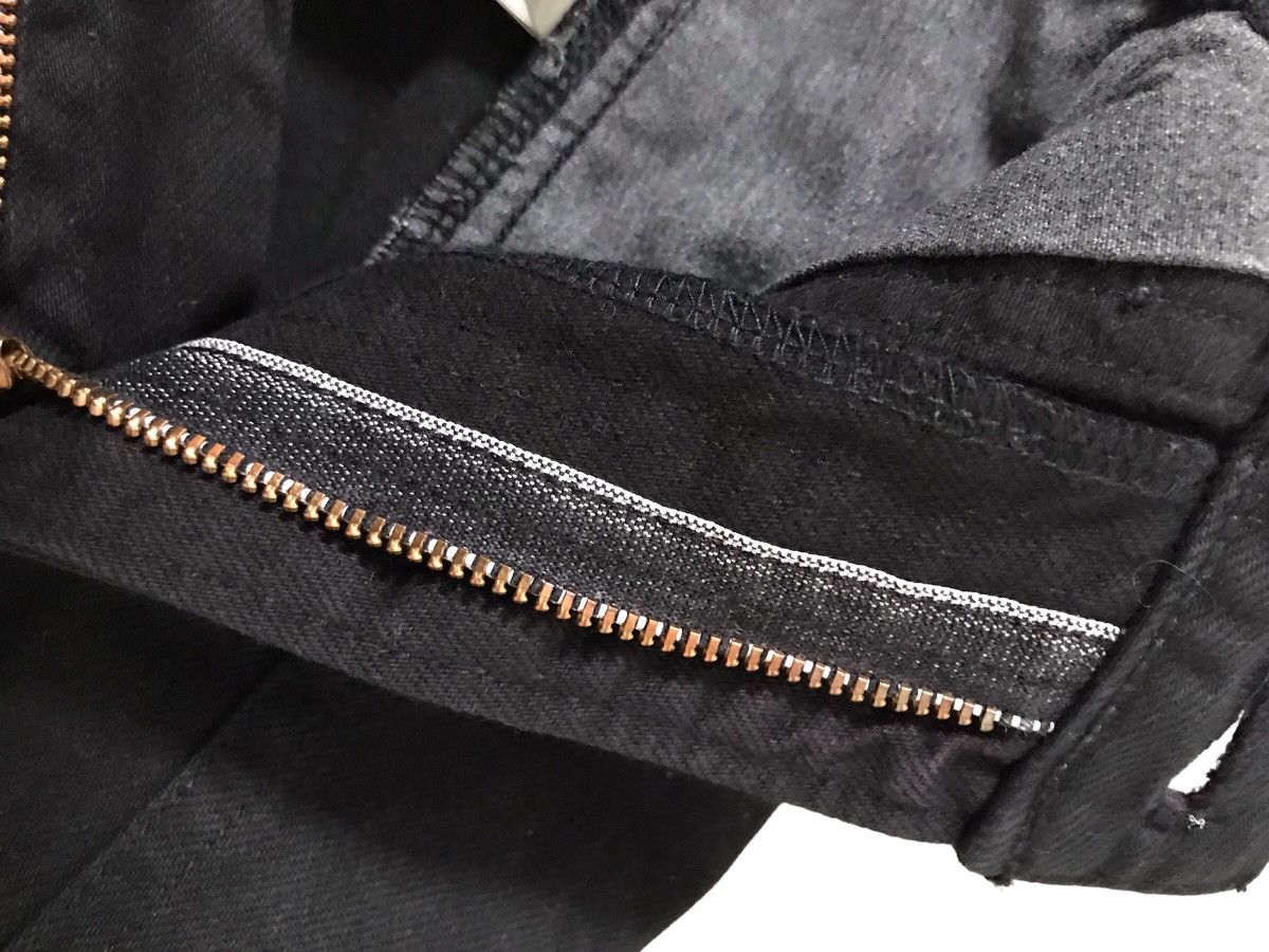 Japanese Brand RNA INC Big Pockets Design Cropped Black Denim Jeans Size US 30 / EU 46 - 15 Thumbnail