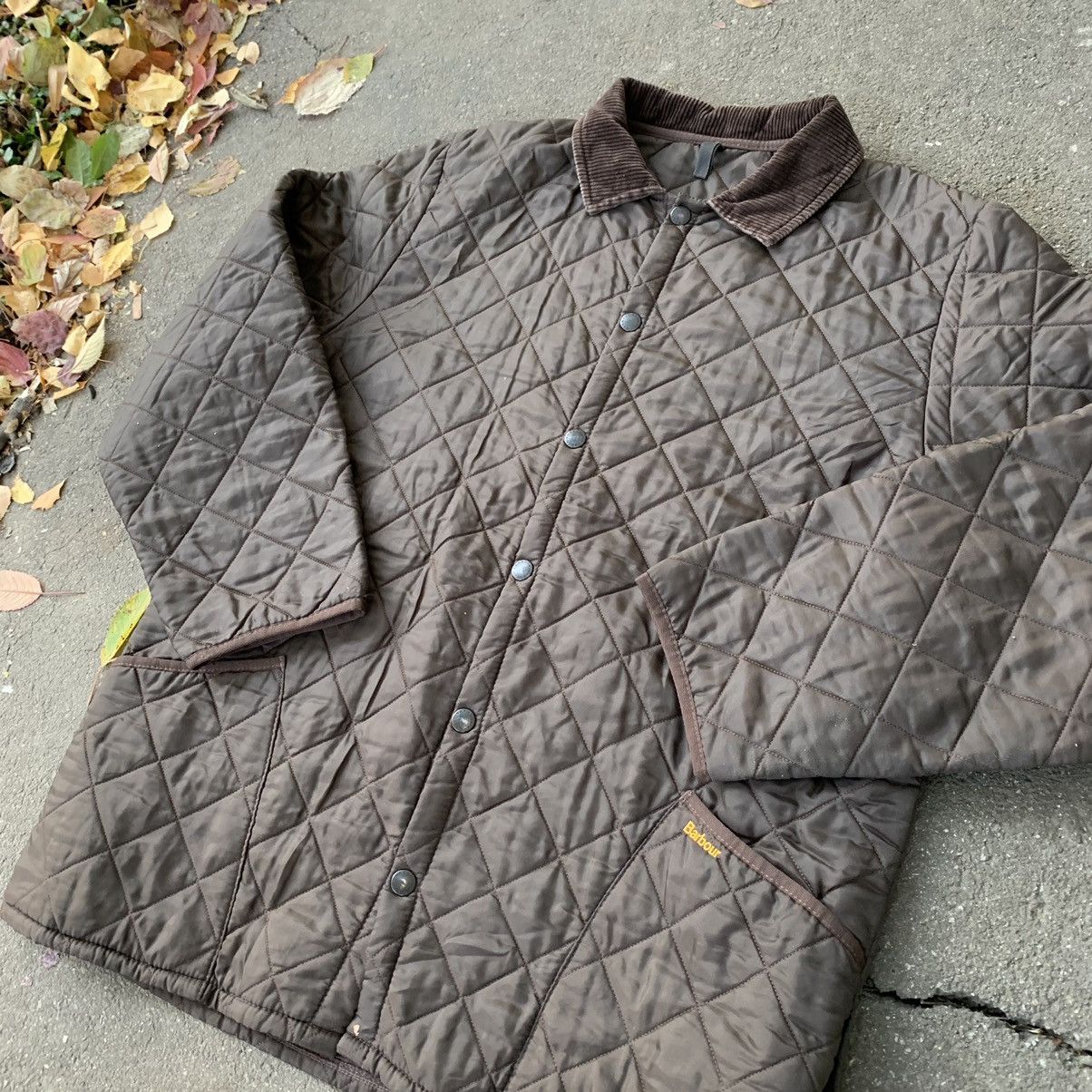 Barbour Vintage Barbour Quilted Jacket Brown Rare Size US XXL / EU 58 / 5 - 2 Thumbnail