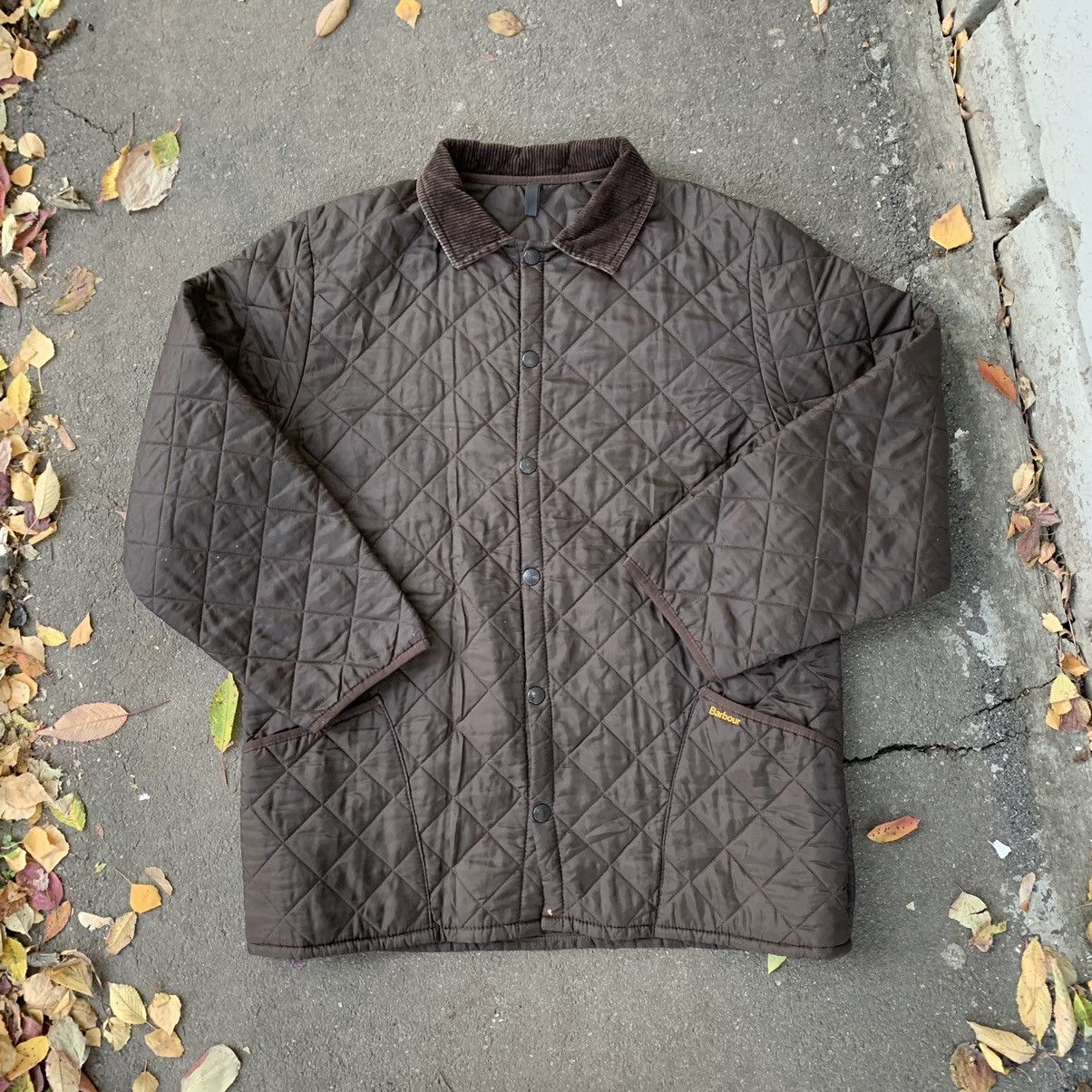 Barbour Vintage Barbour Quilted Jacket Brown Rare Size US XXL / EU 58 / 5 - 1 Thumbnail