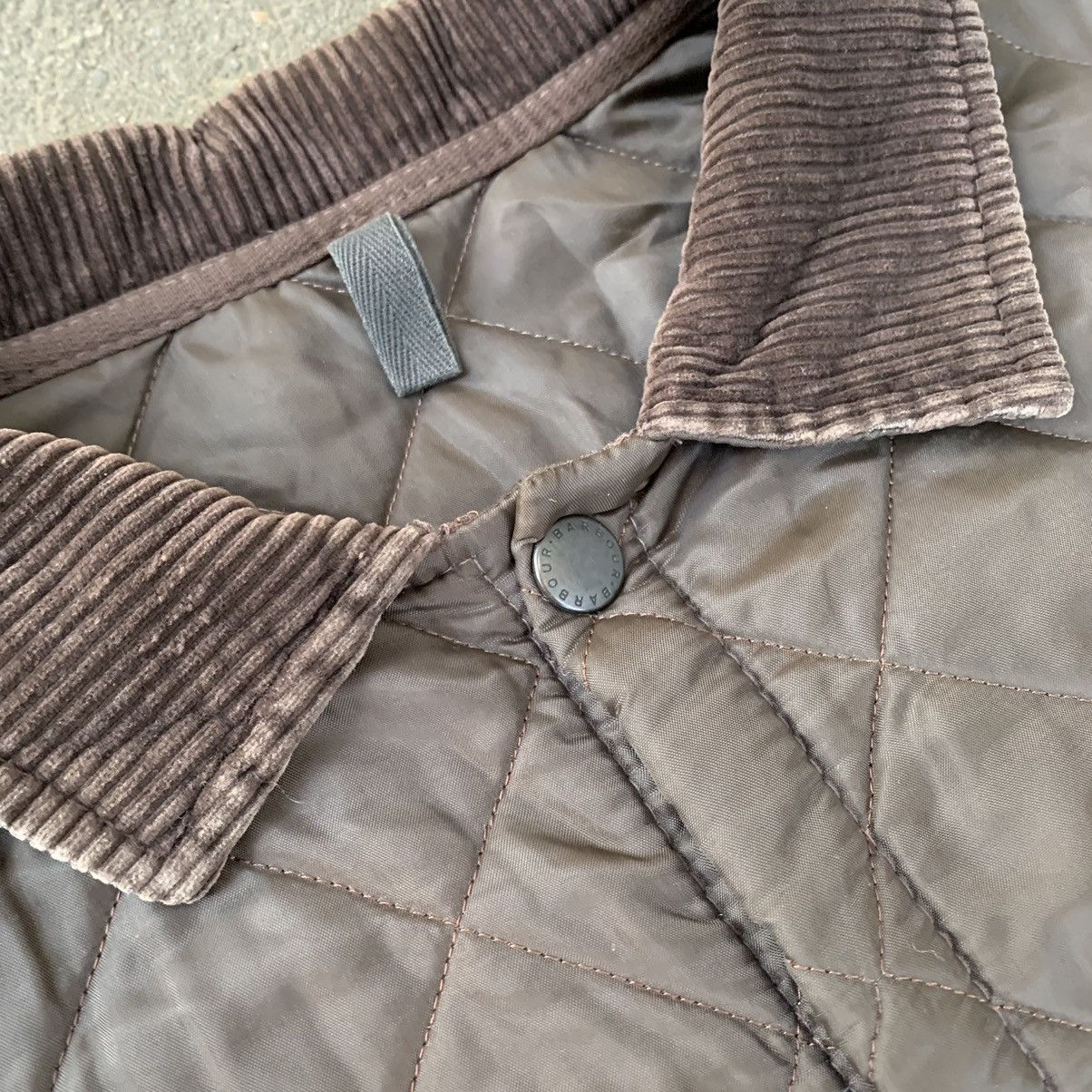 Barbour Vintage Barbour Quilted Jacket Brown Rare Size US XXL / EU 58 / 5 - 4 Thumbnail
