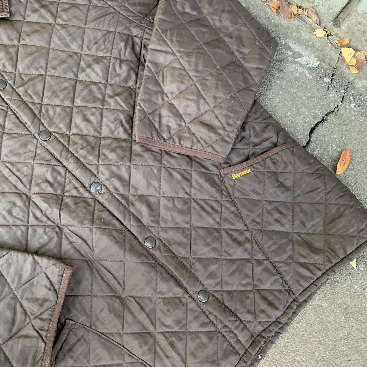 Barbour Vintage Barbour Quilted Jacket Brown Rare Size US XXL / EU 58 / 5 - 3 Thumbnail