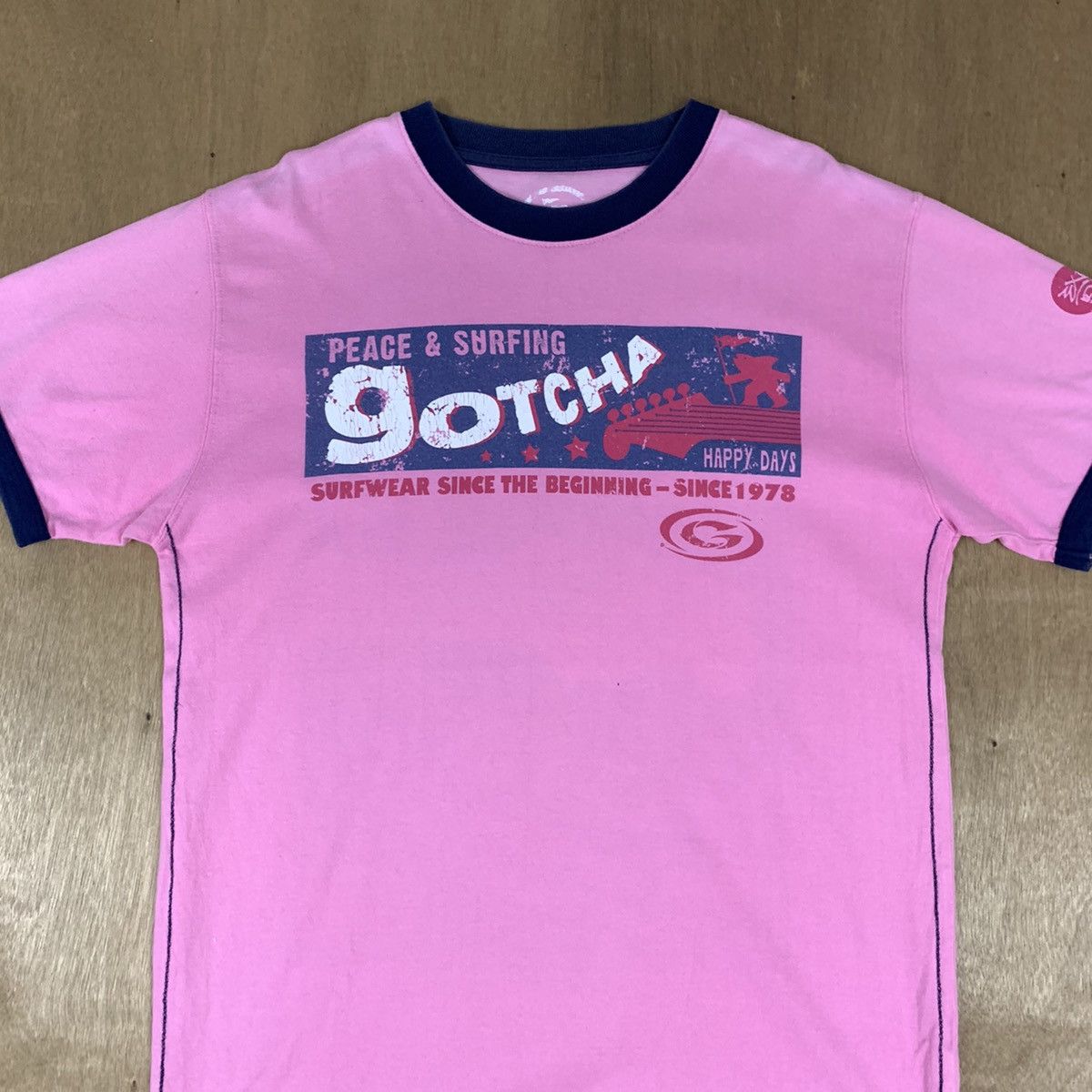 Gotcha Vintage 90s GOTCHA California Ringer Surfwear Summer Tshirt Size US L / EU 52-54 / 3 - 3 Thumbnail