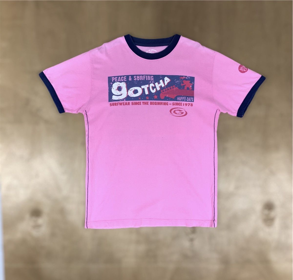 Gotcha Vintage 90s GOTCHA California Ringer Surfwear Summer Tshirt Size US L / EU 52-54 / 3 - 2 Thumbnail