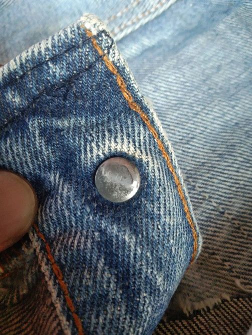 Levi's 80s Vintage Levi's 501 Made In USA Repaired Distressed Jeans Size US 27 - 12 Thumbnail