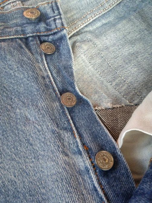 Levi's 80s Vintage Levi's 501 Made In USA Repaired Distressed Jeans Size US 27 - 11 Thumbnail