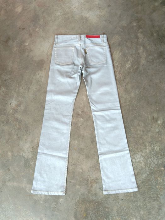 Streetwear Castelbajac Heroes Silver Grey Mini Flared Pants | Grailed