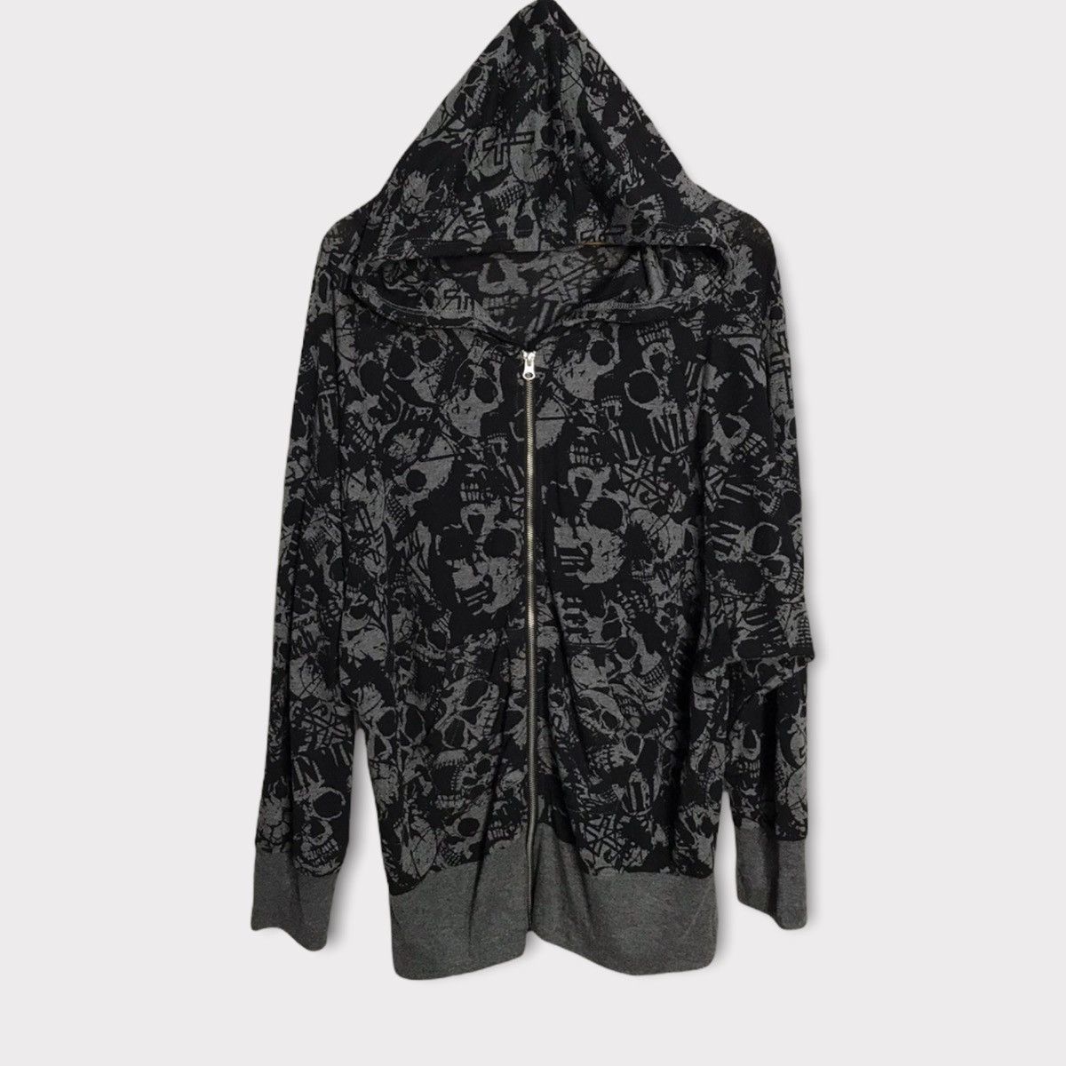 Japanese Brand Dig deep skull overprint hoodie Size US XL / EU 56 / 4 - 1 Thumbnail