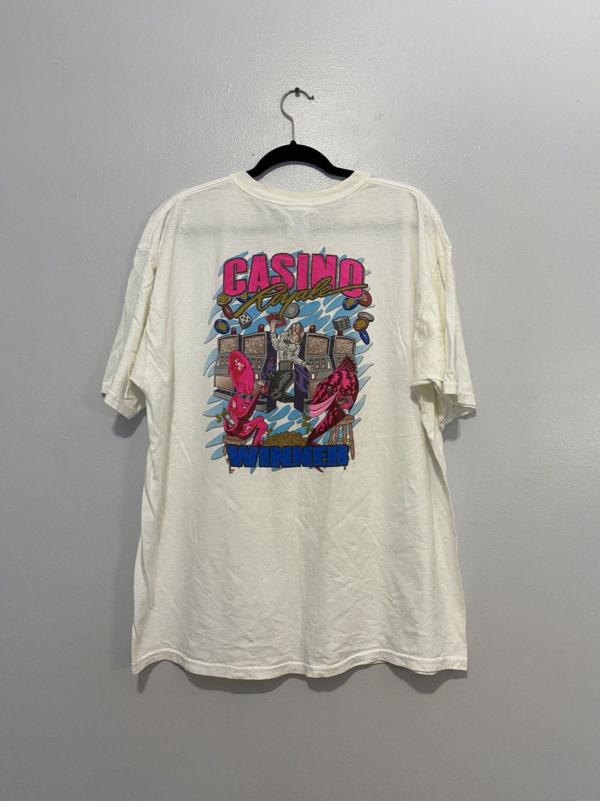 Vintage Vintage Casino Royal Caribbean T-Shirt Size US XL / EU 56 / 4 - 3 Thumbnail
