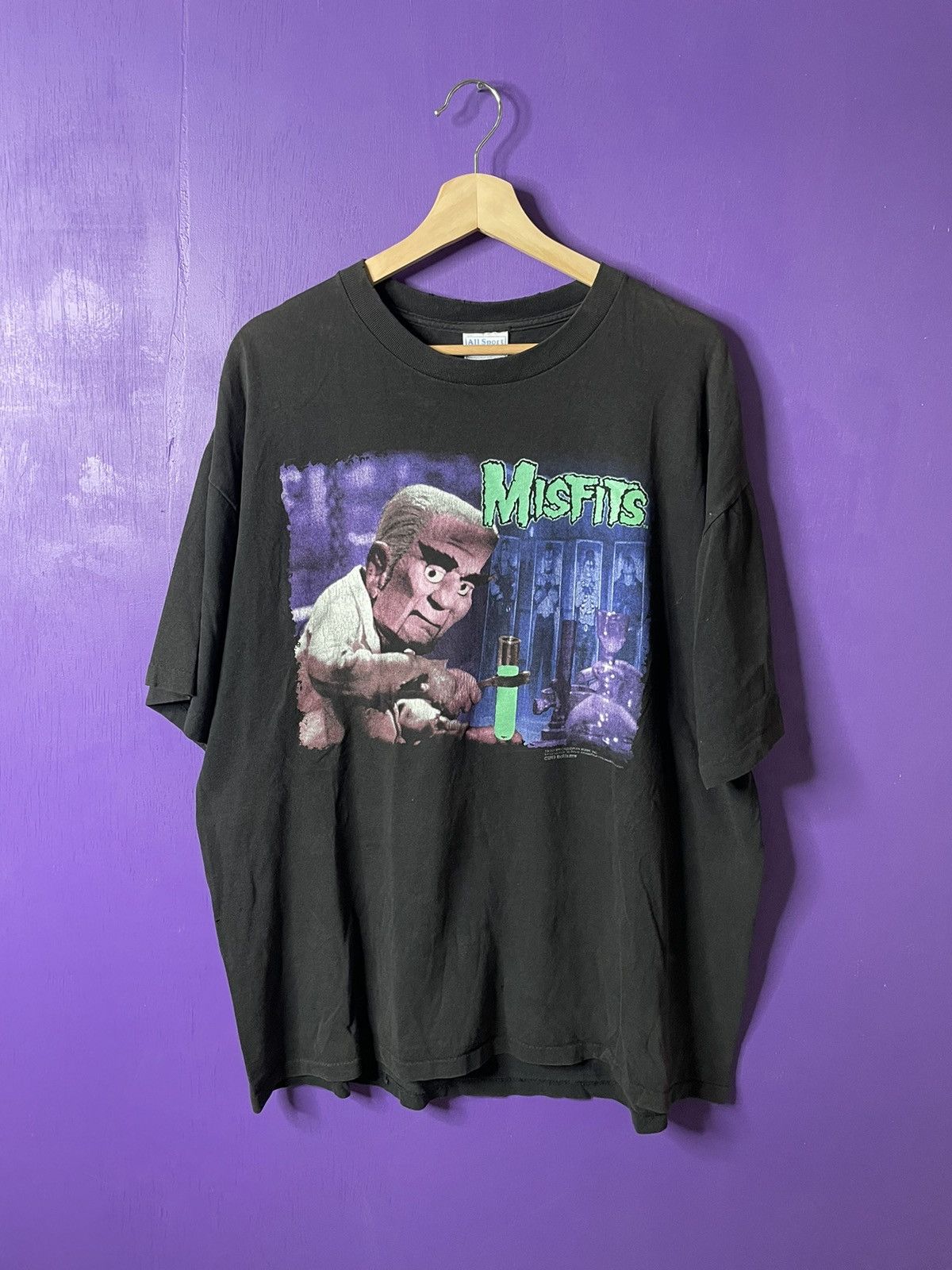 image of Band Tees x Misfits Vintage 1999 Misfits Mad Monster Party Band T-Shirt in Black, Men's (Size XL)