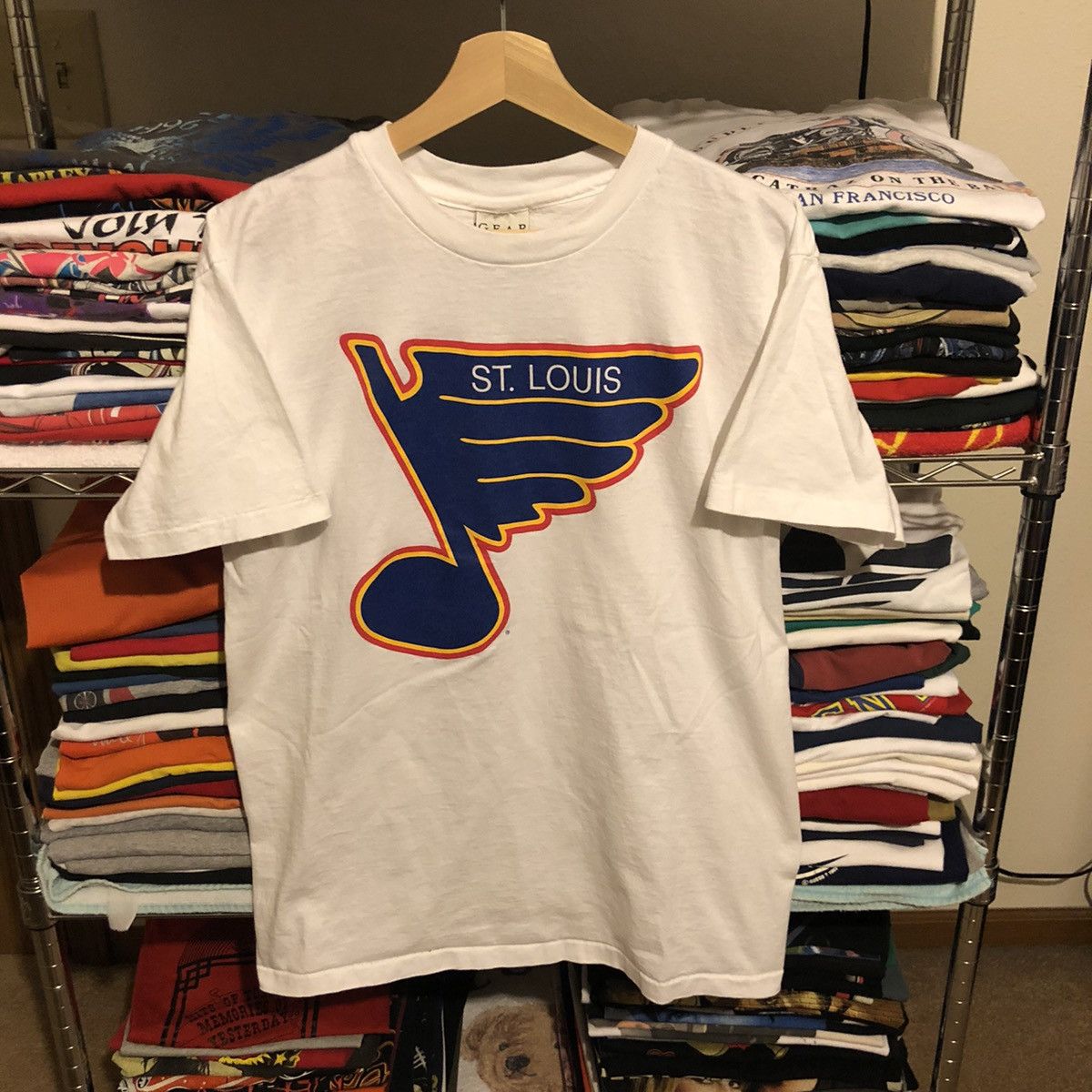 NHL × Vintage Vintage 90’s Made In USA STL Blues tee Size US M / EU 48-50 / 2 - 1 Thumbnail