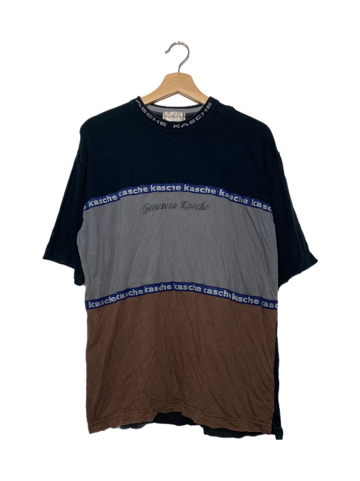 Japanese Brand Vintage Kasche Tees Size US XL / EU 56 / 4 - 1 Thumbnail