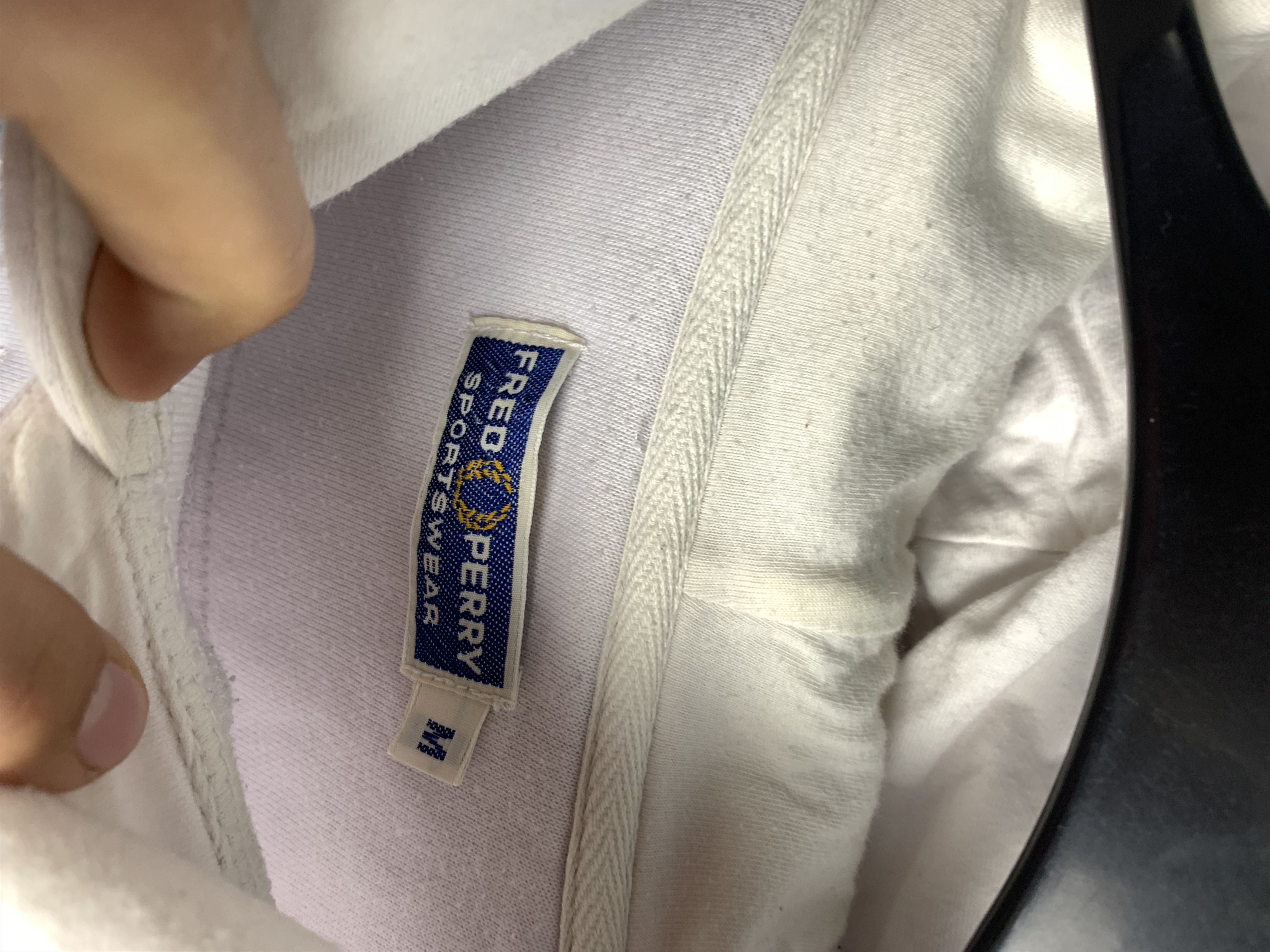 Fred Perry × Vintage Fred Perry 90s Vintage Mens Big Logo Hoodie Size US M / EU 48-50 / 2 - 3 Thumbnail
