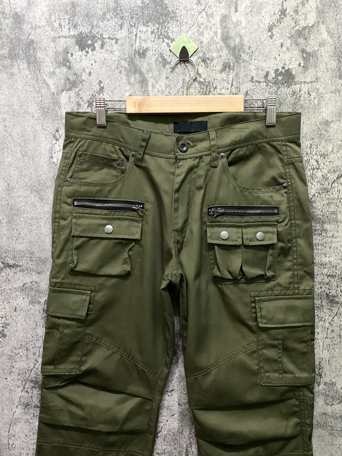 Japanese Brand Japan Made SPARKLE Multipocket Cargo Zipper Pant Size US 31 - 3 Thumbnail