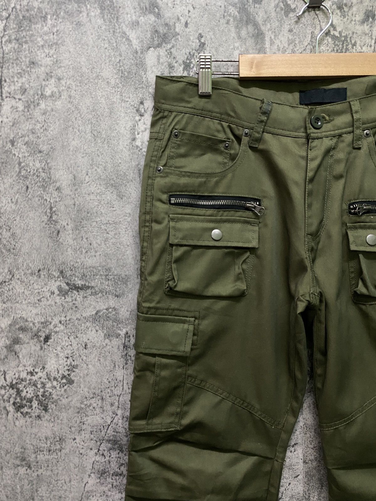 Japanese Brand Japan Made SPARKLE Multipocket Cargo Zipper Pant Size US 31 - 4 Thumbnail