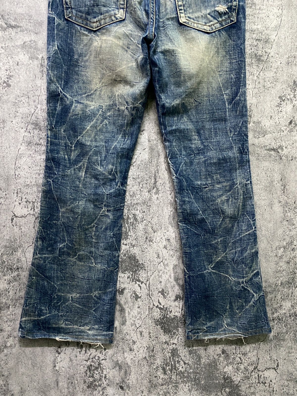 Designer ZZ FIRST PINBALL Jeans Bootcut Kapital Style Denim Pant Size US 32 / EU 48 - 15 Thumbnail