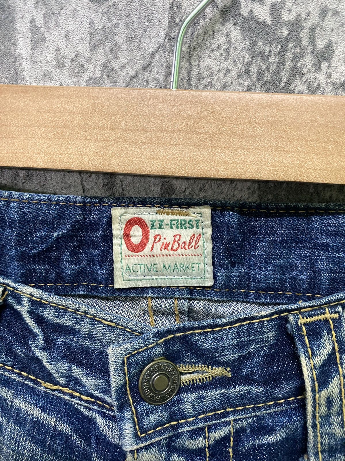 Designer ZZ FIRST PINBALL Jeans Bootcut Kapital Style Denim Pant Size US 32 / EU 48 - 18 Thumbnail