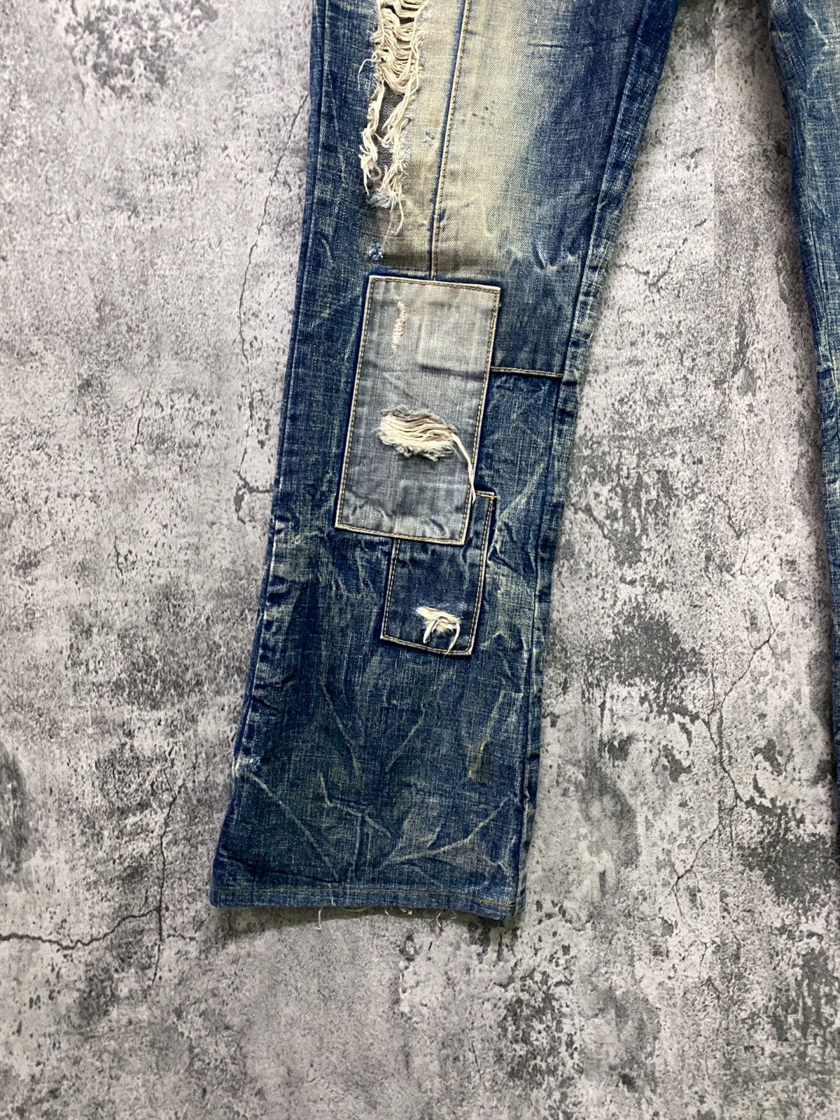 Designer ZZ FIRST PINBALL Jeans Bootcut Kapital Style Denim Pant Size US 32 / EU 48 - 7 Thumbnail