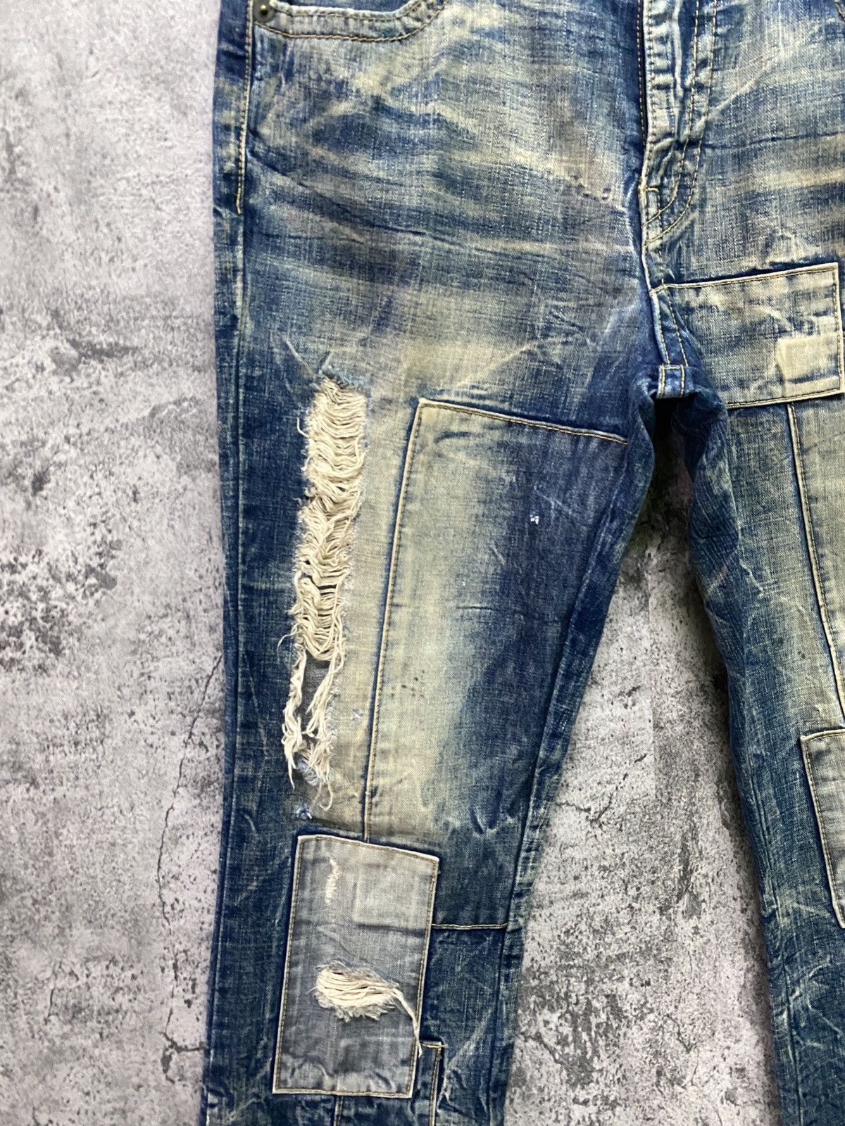 Designer ZZ FIRST PINBALL Jeans Bootcut Kapital Style Denim Pant Size US 32 / EU 48 - 6 Thumbnail