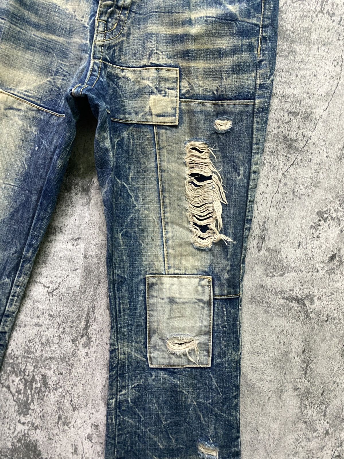 Designer ZZ FIRST PINBALL Jeans Bootcut Kapital Style Denim Pant Size US 32 / EU 48 - 8 Thumbnail