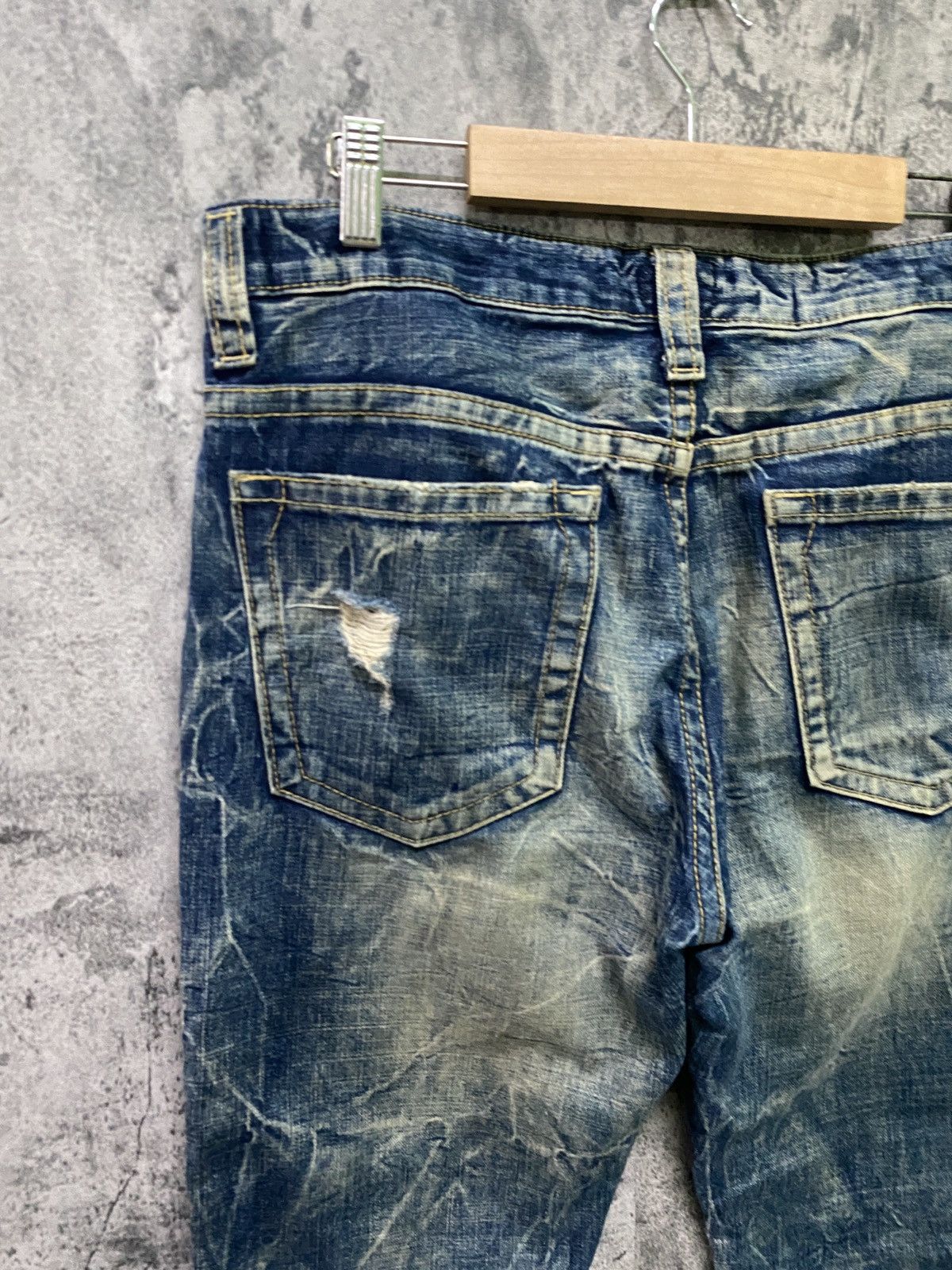 Designer ZZ FIRST PINBALL Jeans Bootcut Kapital Style Denim Pant Size US 32 / EU 48 - 11 Thumbnail