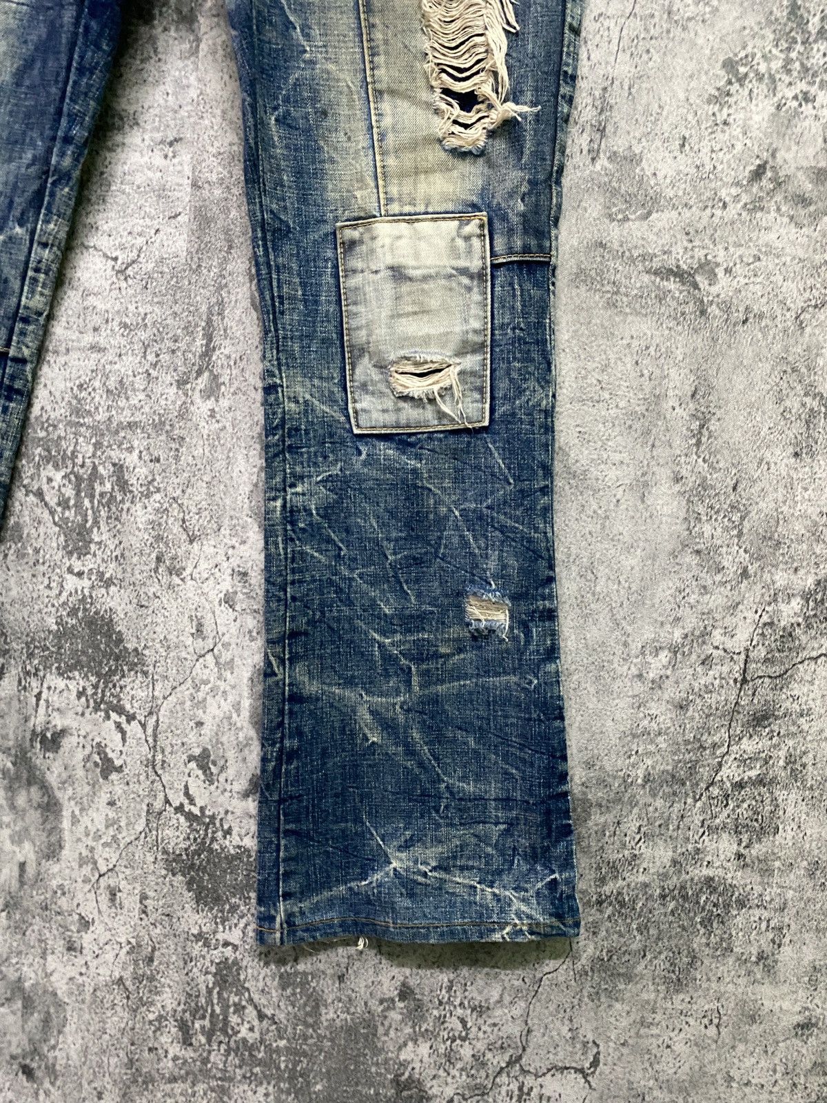 Designer ZZ FIRST PINBALL Jeans Bootcut Kapital Style Denim Pant Size US 32 / EU 48 - 9 Thumbnail