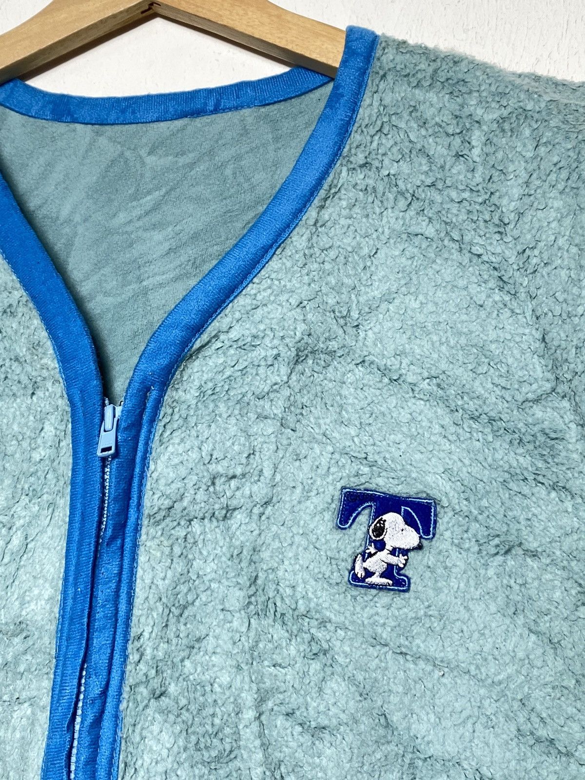 Cartoon Network Vintage Snoopy Vest Printed Fleece Jacket Size US M / EU 48-50 / 2 - 2 Thumbnail