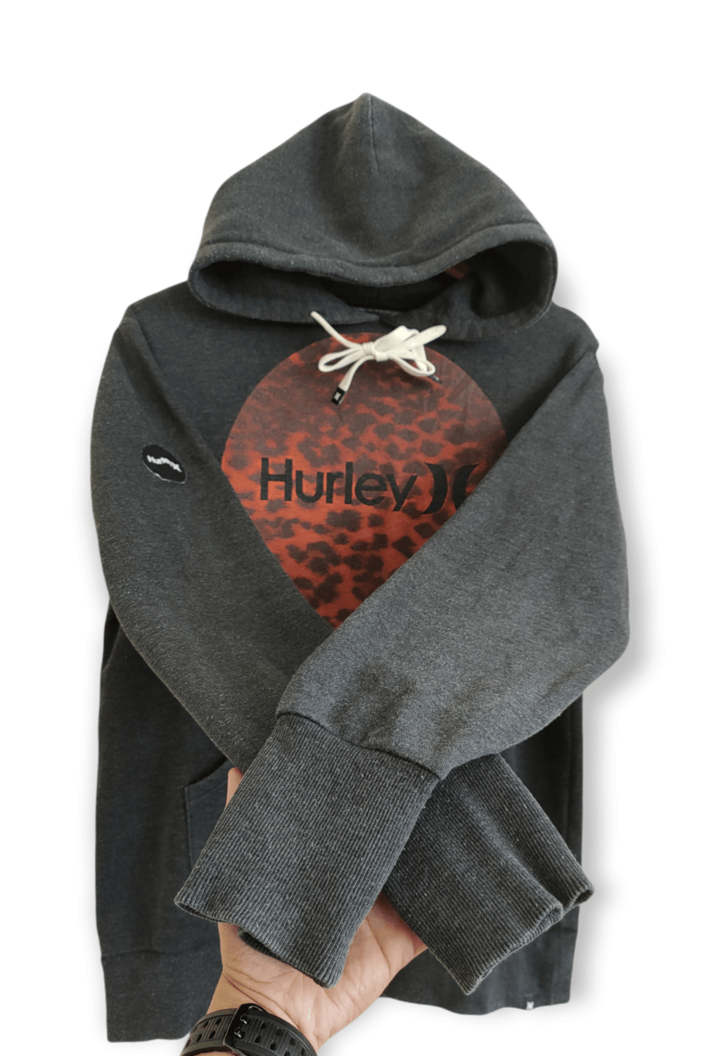 Hurley × Vintage Vintage Hurley Full Moon Big Print pullover Hoodie Size US M / EU 48-50 / 2 - 4 Thumbnail