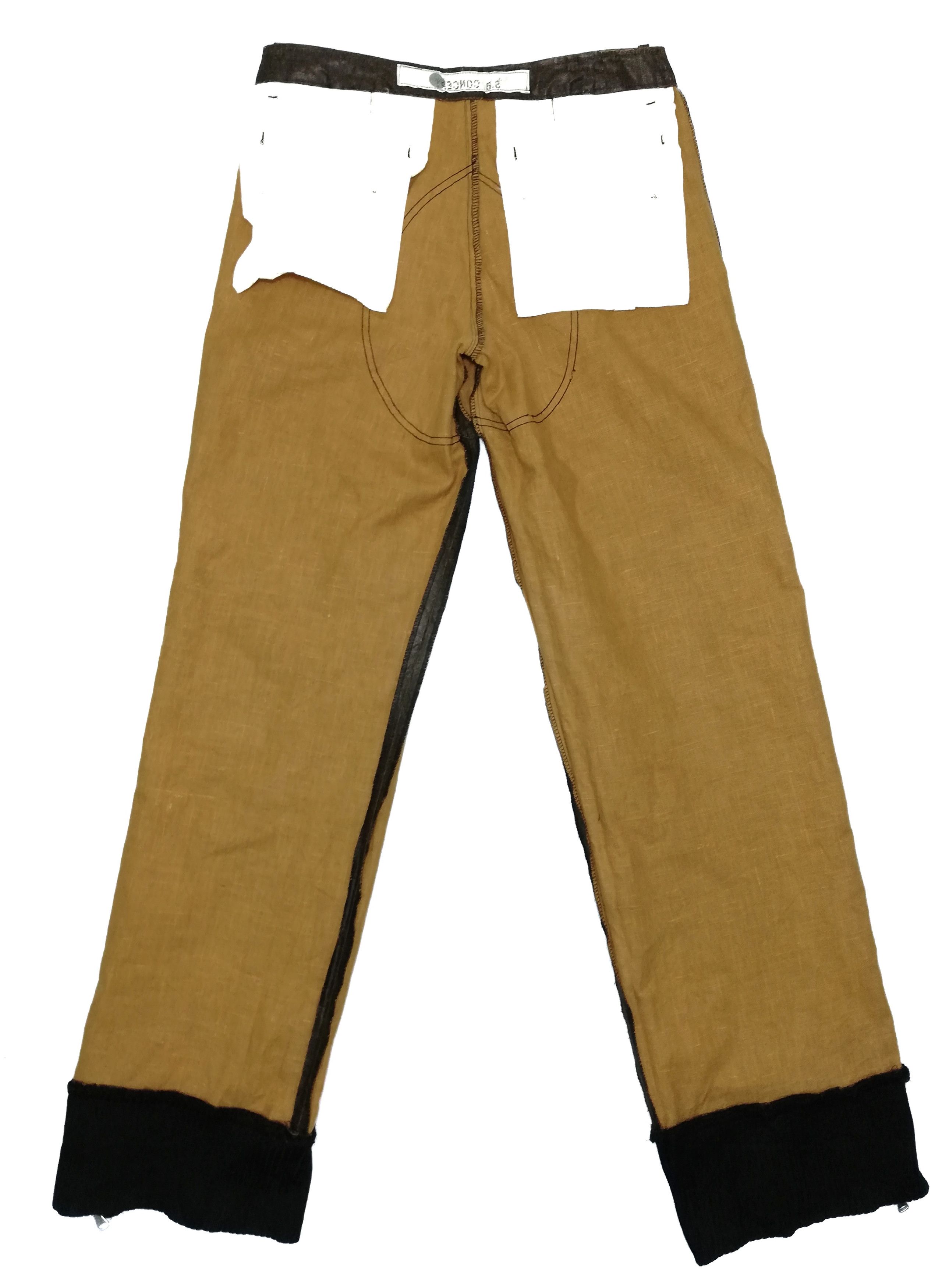 Japanese Brand 🔥Japanese S.B Concept Brown Nylon Zipper Casual Pants🔥 Size US 31 - 19 Thumbnail
