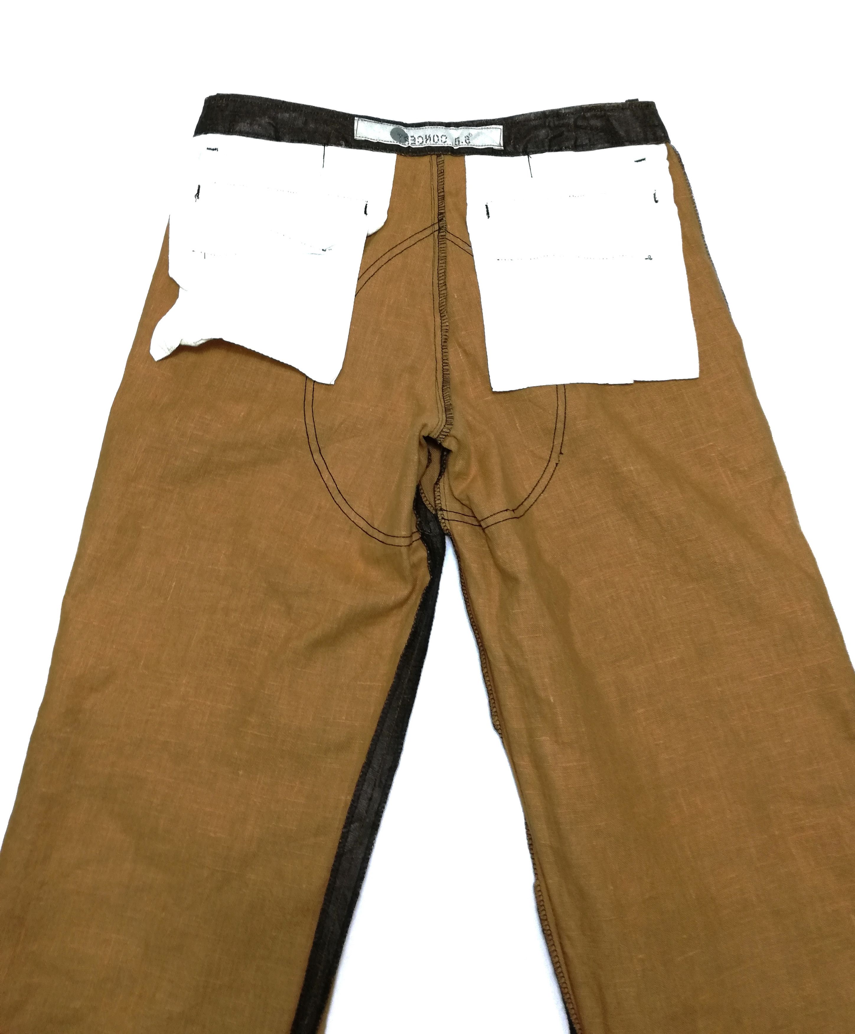 Japanese Brand 🔥Japanese S.B Concept Brown Nylon Zipper Casual Pants🔥 Size US 31 - 20 Thumbnail