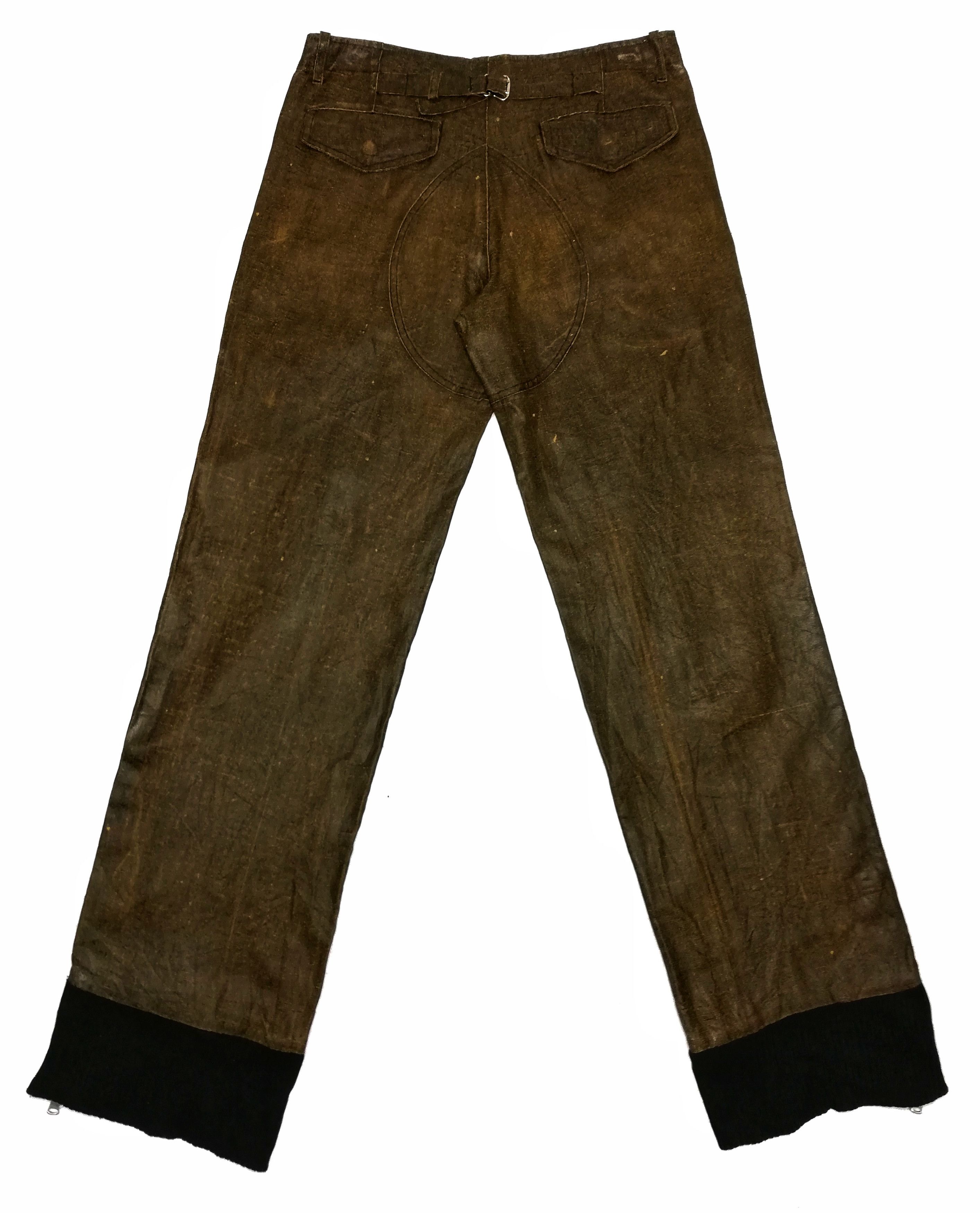 Japanese Brand 🔥Japanese S.B Concept Brown Nylon Zipper Casual Pants🔥 Size US 31 - 11 Thumbnail