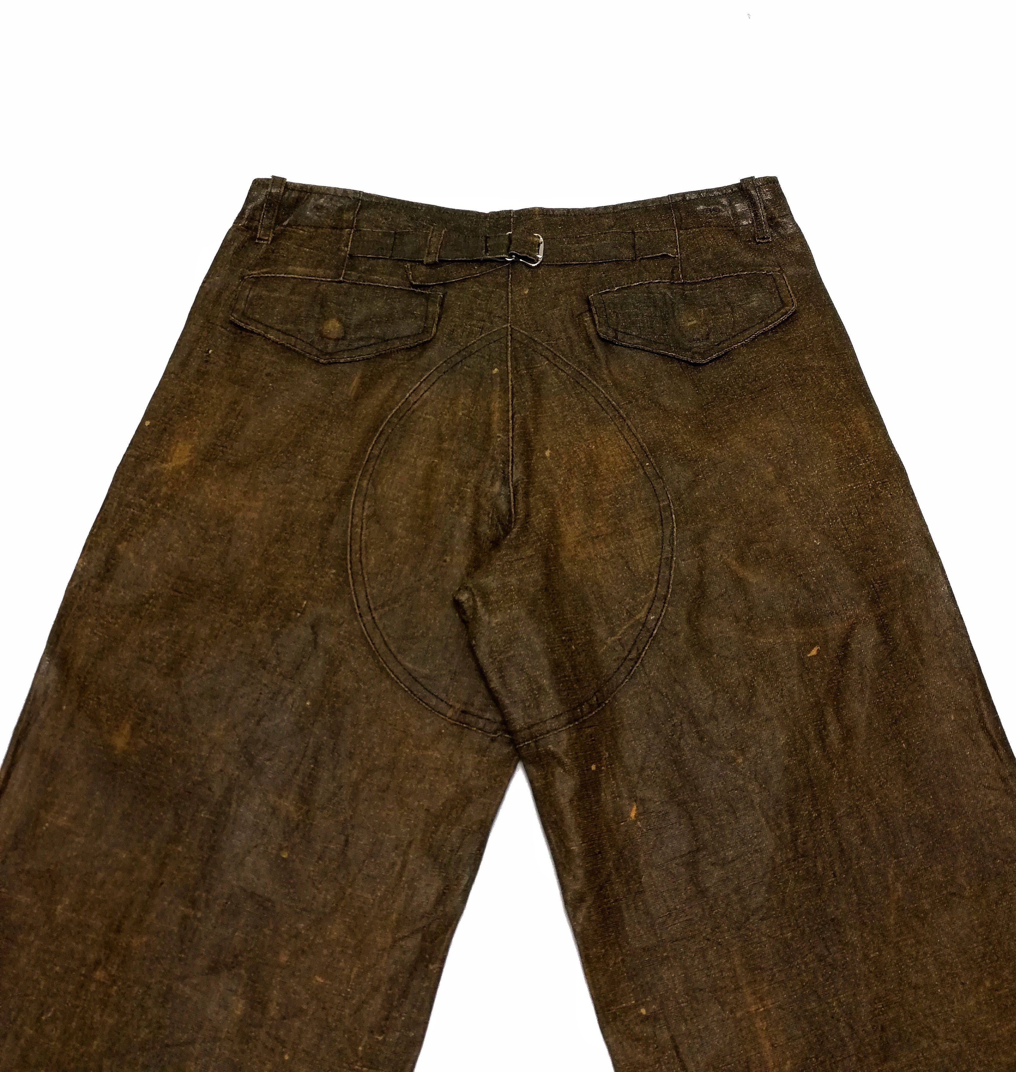 Japanese Brand 🔥Japanese S.B Concept Brown Nylon Zipper Casual Pants🔥 Size US 31 - 12 Thumbnail