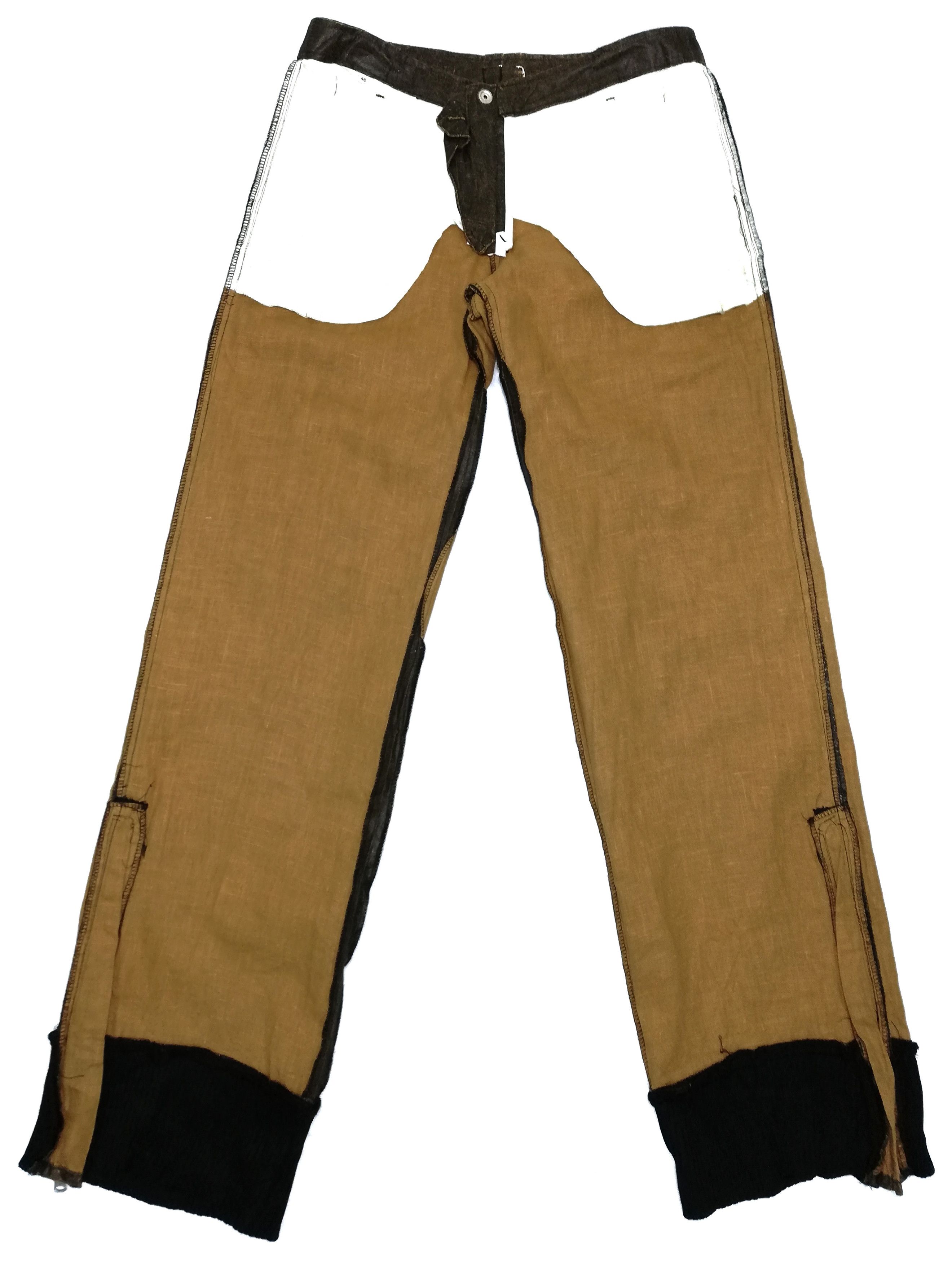 Japanese Brand 🔥Japanese S.B Concept Brown Nylon Zipper Casual Pants🔥 Size US 31 - 17 Thumbnail