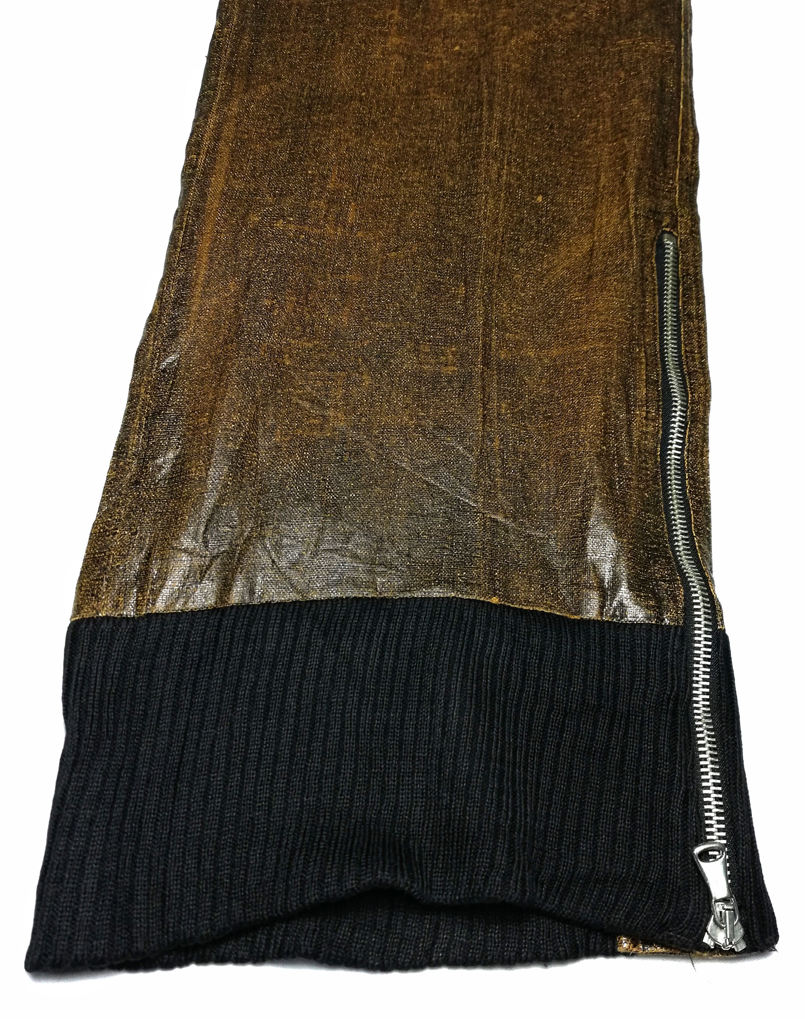 Japanese Brand 🔥Japanese S.B Concept Brown Nylon Zipper Casual Pants🔥 Size US 31 - 7 Thumbnail