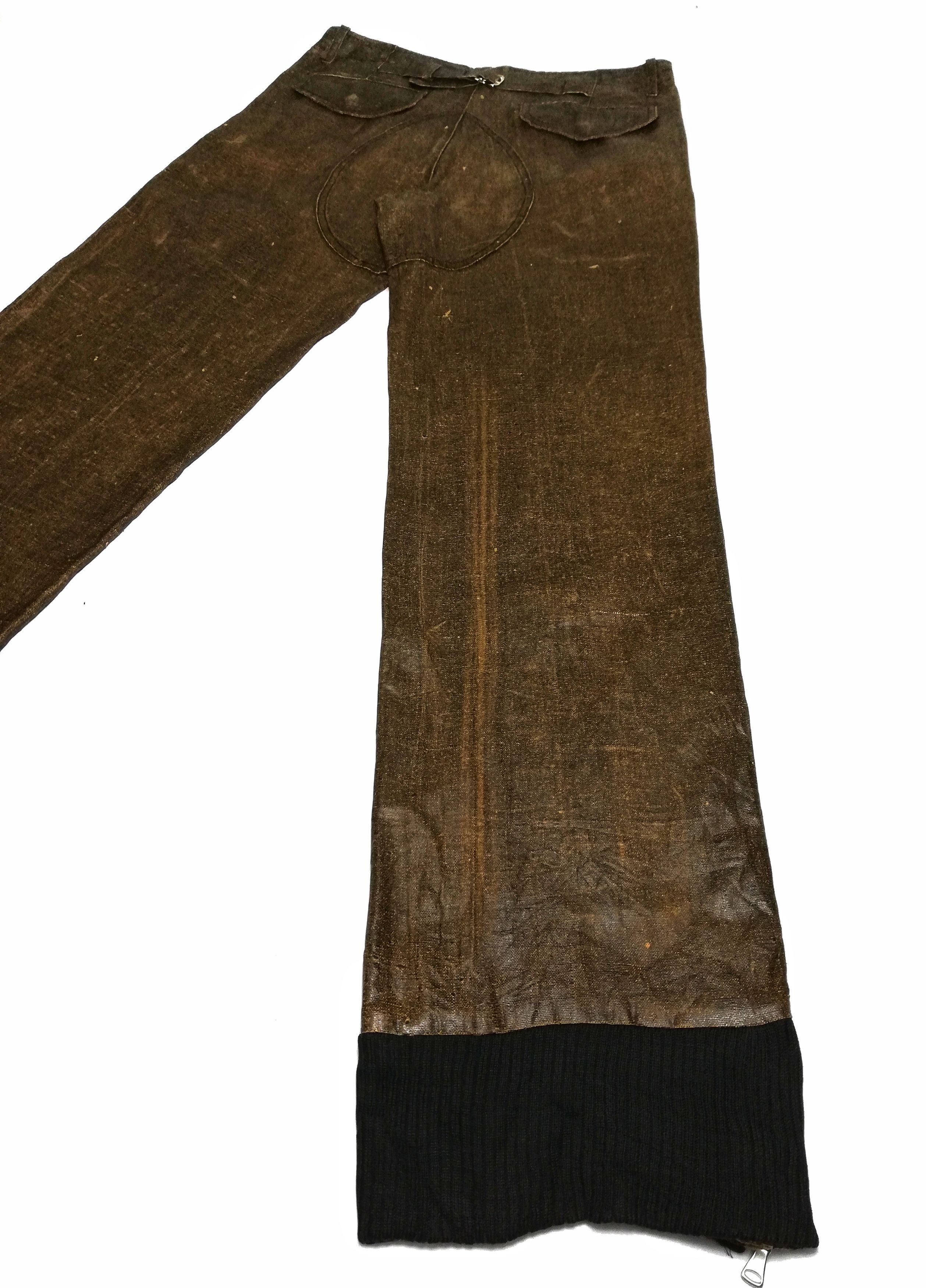 Japanese Brand 🔥Japanese S.B Concept Brown Nylon Zipper Casual Pants🔥 Size US 31 - 14 Thumbnail