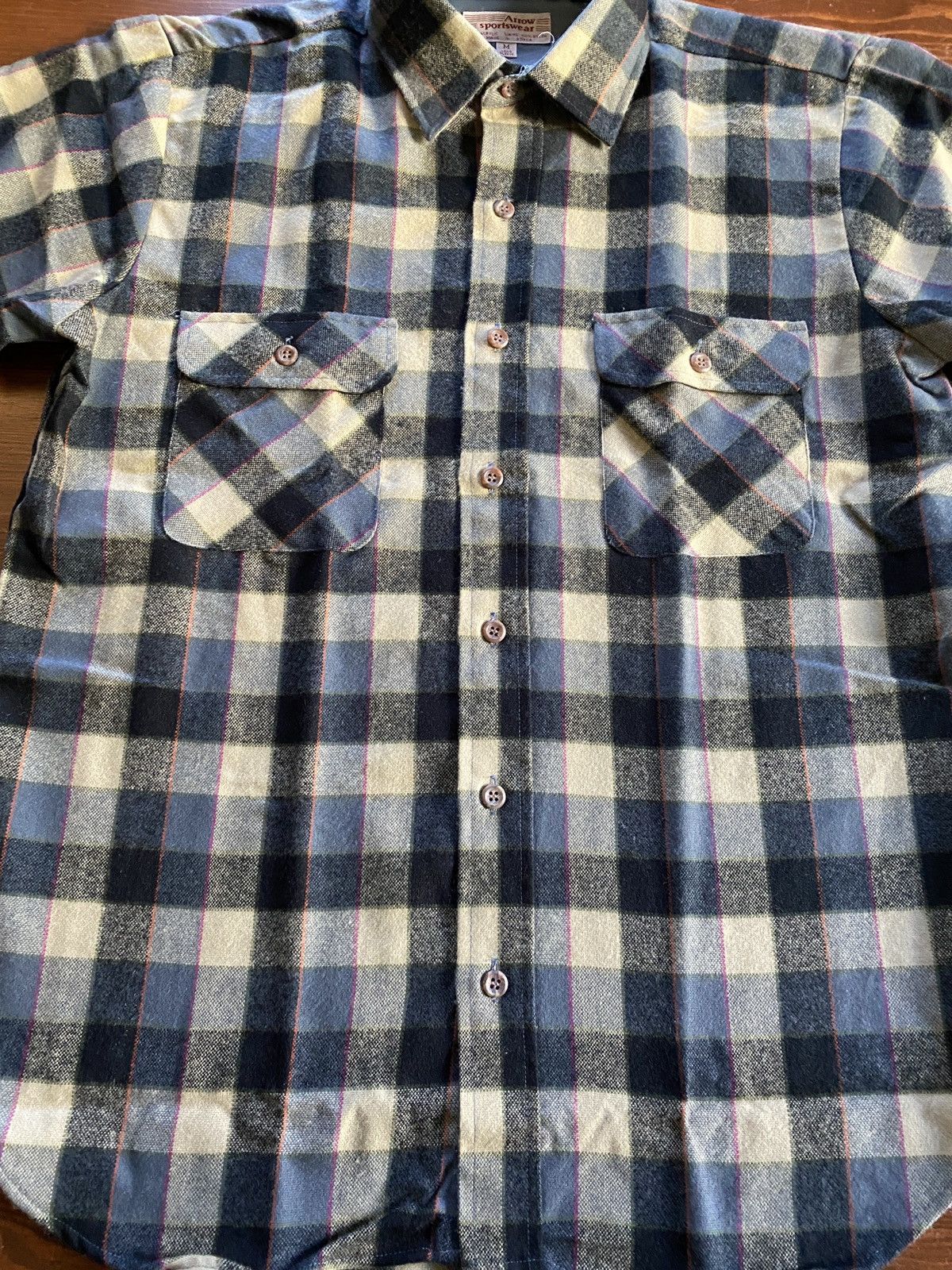 Arrow Vintage 80’s Arrow Plaid Flannel Long Sleeve Button Up Size US M / EU 48-50 / 2 - 3 Thumbnail