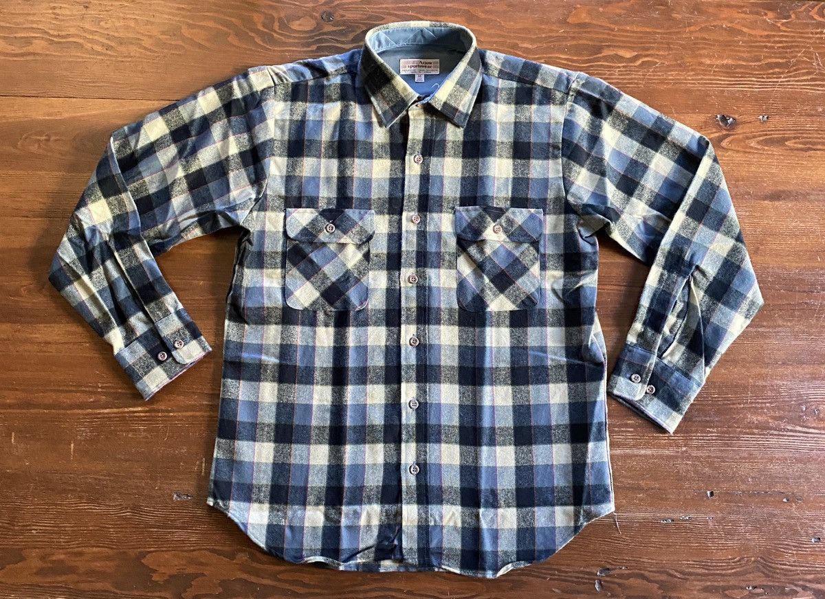 Arrow Vintage 80’s Arrow Plaid Flannel Long Sleeve Button Up Size US M / EU 48-50 / 2 - 2 Thumbnail