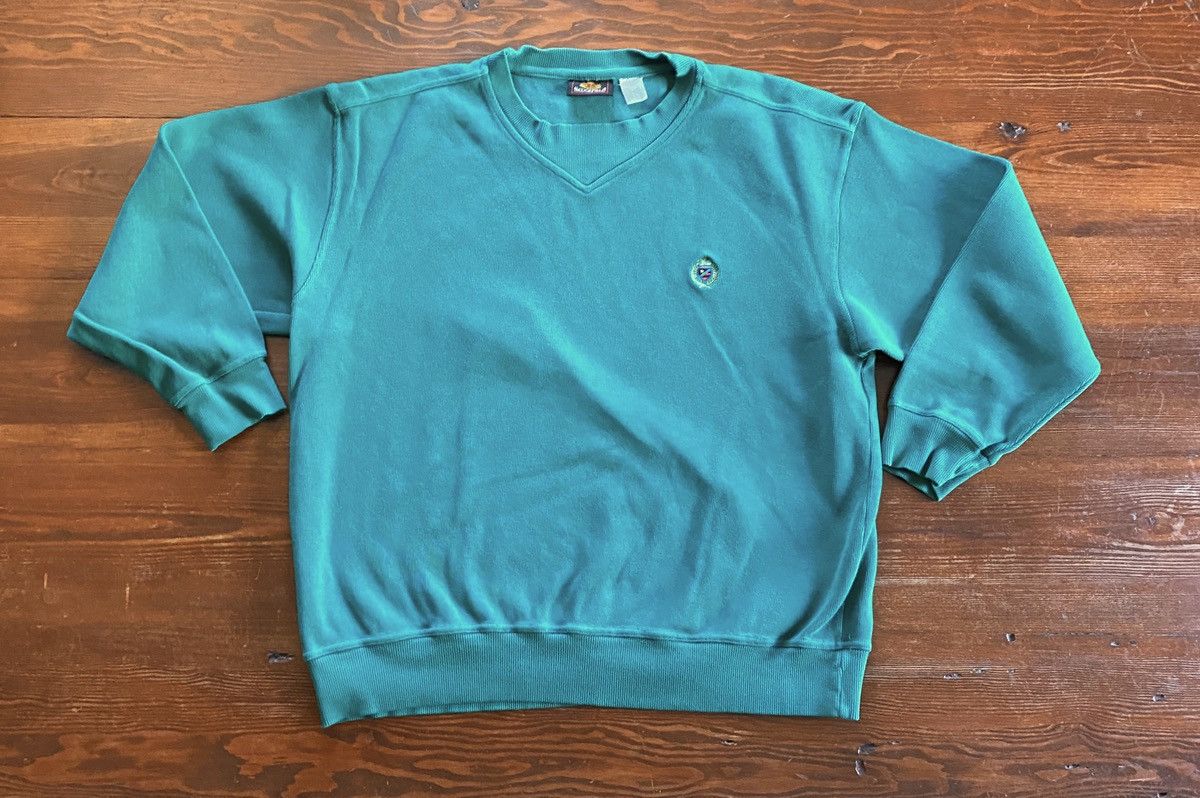 Vintage Vintage 90’s Sedgefield Teal Sweater Size US XL / EU 56 / 4 - 2 Thumbnail