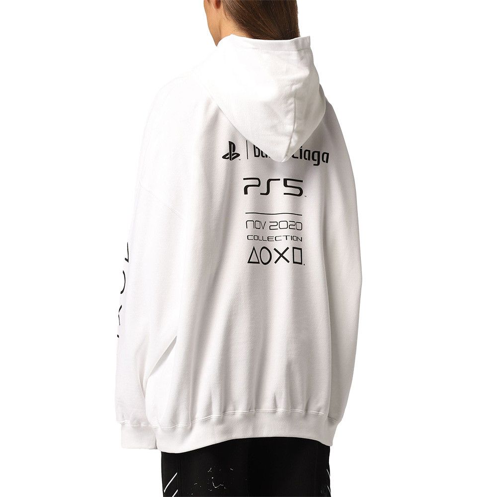 Balenciaga Balenciaga x PS5 Unisex Oversized Cotton Hoodie Sweatshirt Size US M / EU 48-50 / 2 - 3 Thumbnail