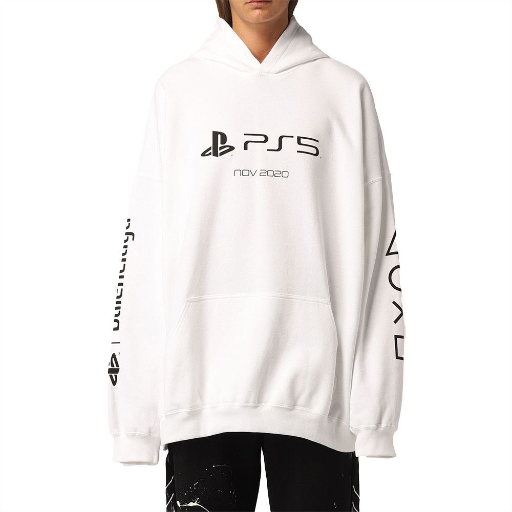 Balenciaga Balenciaga x PS5 Unisex Oversized Cotton Hoodie Sweatshirt Size US M / EU 48-50 / 2 - 2 Thumbnail