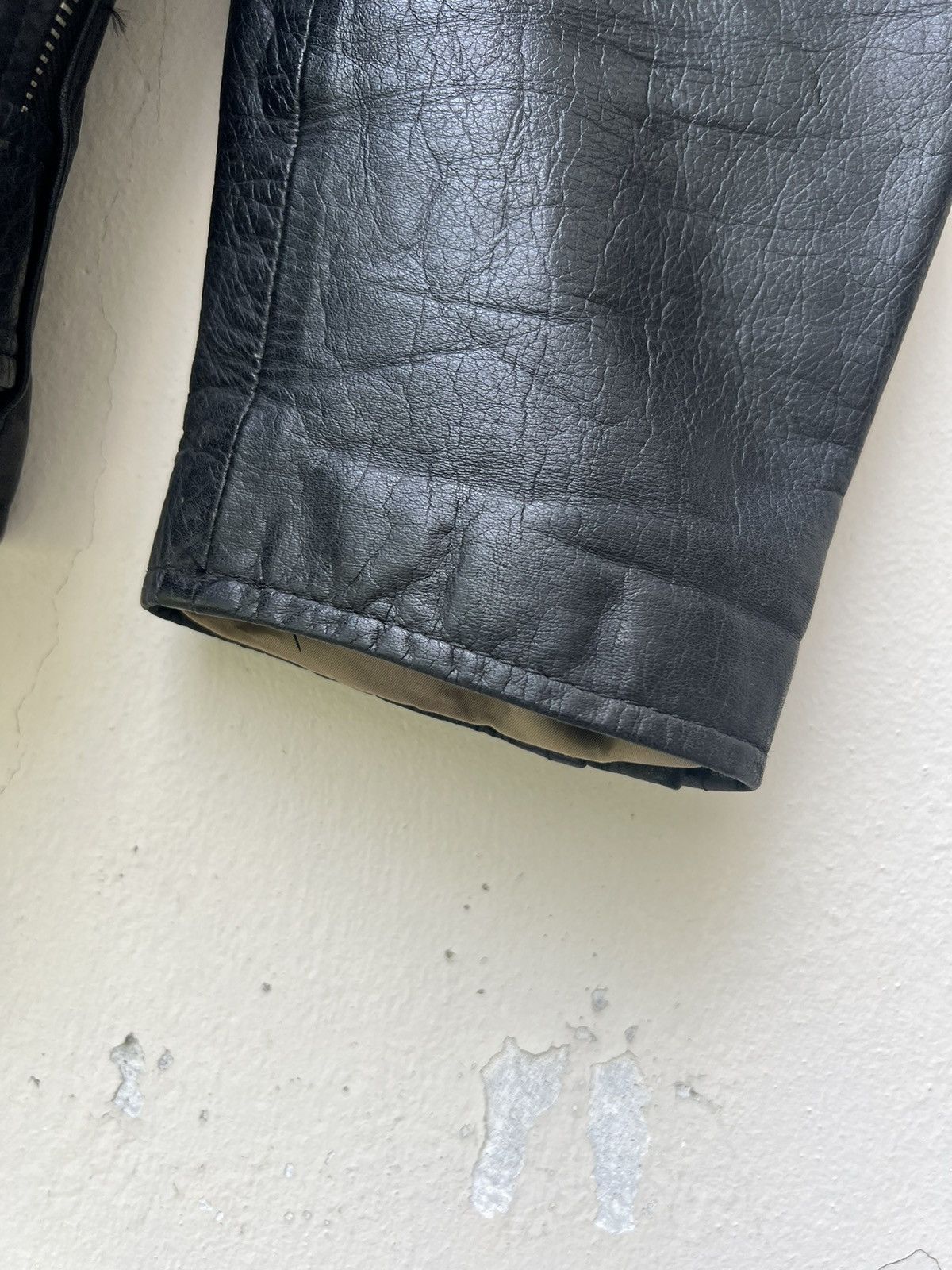 Deluxeware × Vintage Vintage Deluxe Japan Fade Black Leather Sherpa Jacket Size US M / EU 48-50 / 2 - 15 Thumbnail